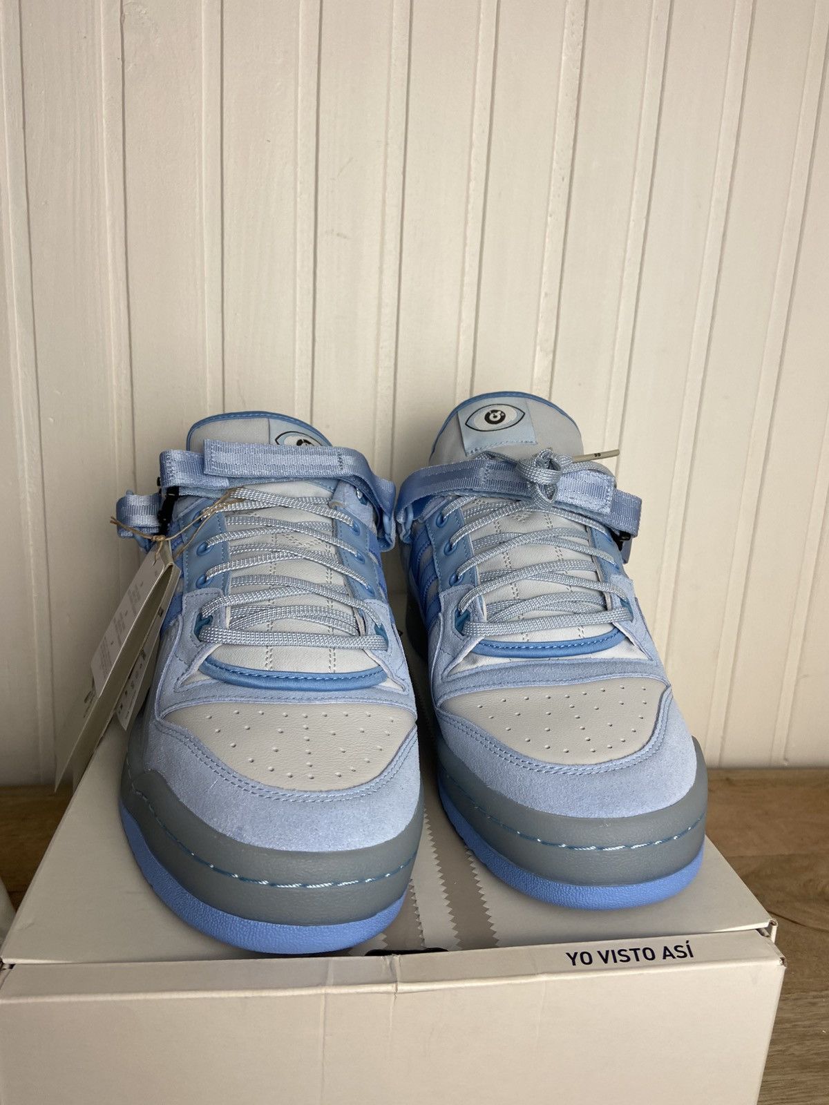 Adidas New adidas Forum Low Buckle Low Bad Bunny Blue Size 13,5US Size US 13 / EU 46 - 4 Thumbnail