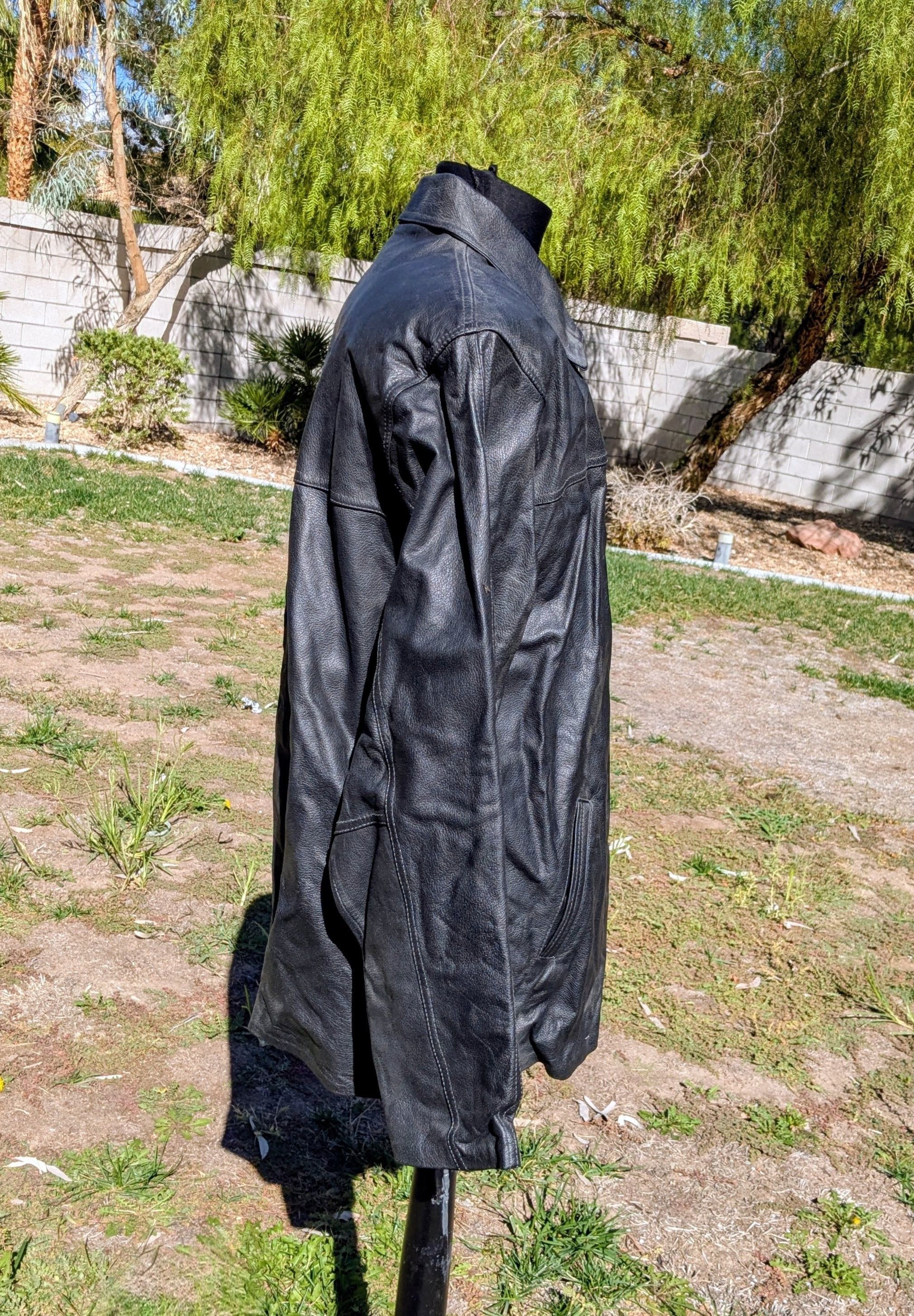 Other Vintage 90's Cuero Legitimo Leather Womens 4XL Jacket Coat Size 4XL / US 24-26 - 2 Thumbnail