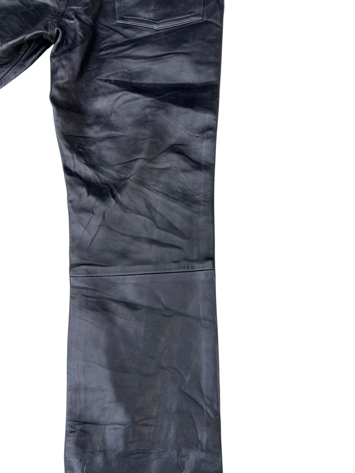 agnes b. VTG Agnes B. Homme Paris France Napa Sheepskin Leather Jeans Size US 28 / EU 44 - 20 Thumbnail