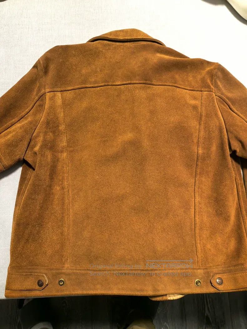 Schott Schott Suede denim jacket Size US XS / EU 42 / 0 - 2 Thumbnail