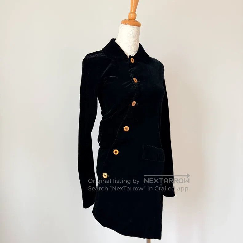 Comme des Garcons Comme Des Garcons Vintage Black Velvet Twisted Deconstruct Size S / US 4 / IT 40 - 3 Thumbnail
