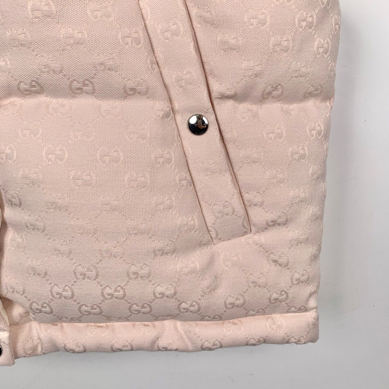 Gucci Gucci GG Monogram Pink & White Puffer Vest With Snap Buttons Size XS / US 0-2 / IT 36-38 - 5 Thumbnail