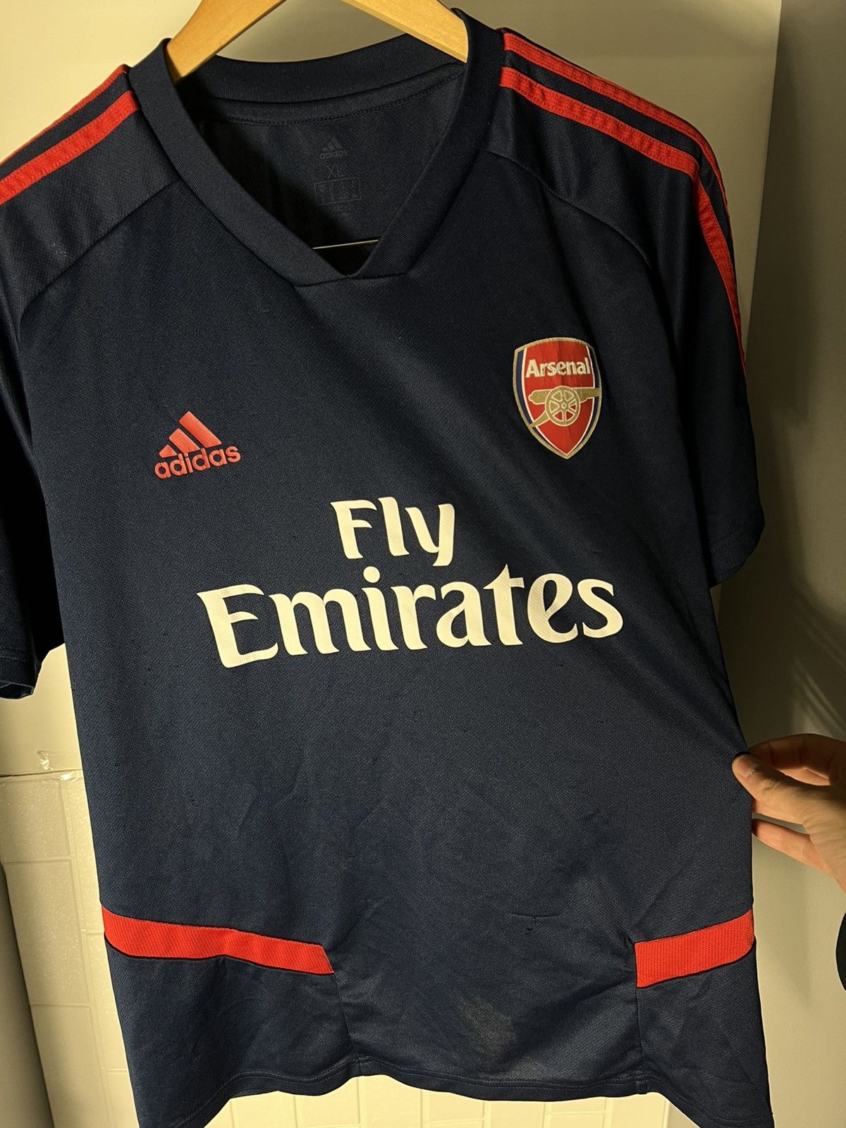 Adidas VINTAGE ADIDAS FC ARSENAL LONDON ENGLAND SOCCER JERSEY RETRO Size US XL / EU 56 / 4 - 6 Thumbnail