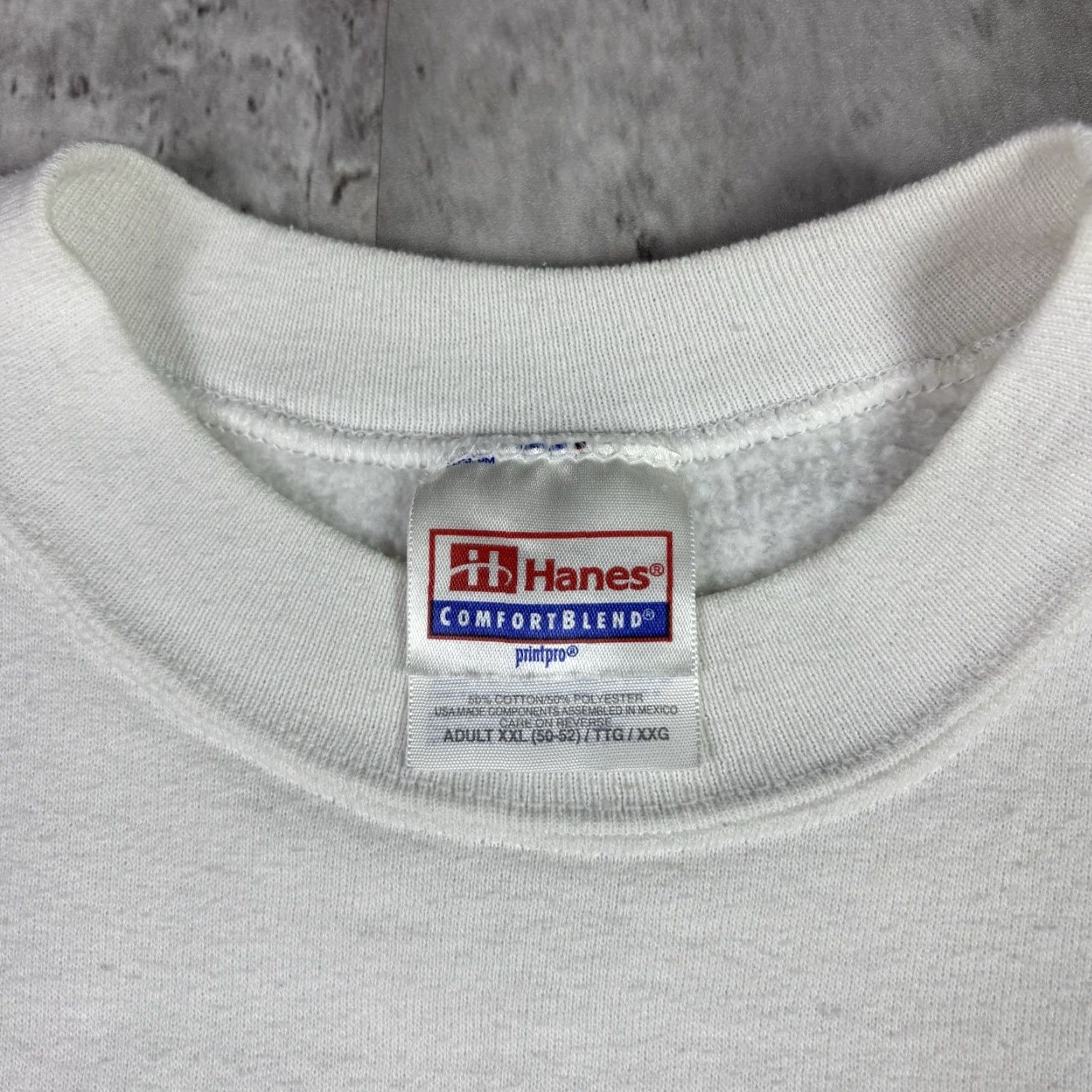 Vintage VINTAGE Wise Men Still Seek Him Sweatshirt Jesus Christian Religion 2XL 90s White Cotton Blend Fleece Graphic Print Pullover Mens Size US XXL / EU 58 / 5 - 3 Thumbnail