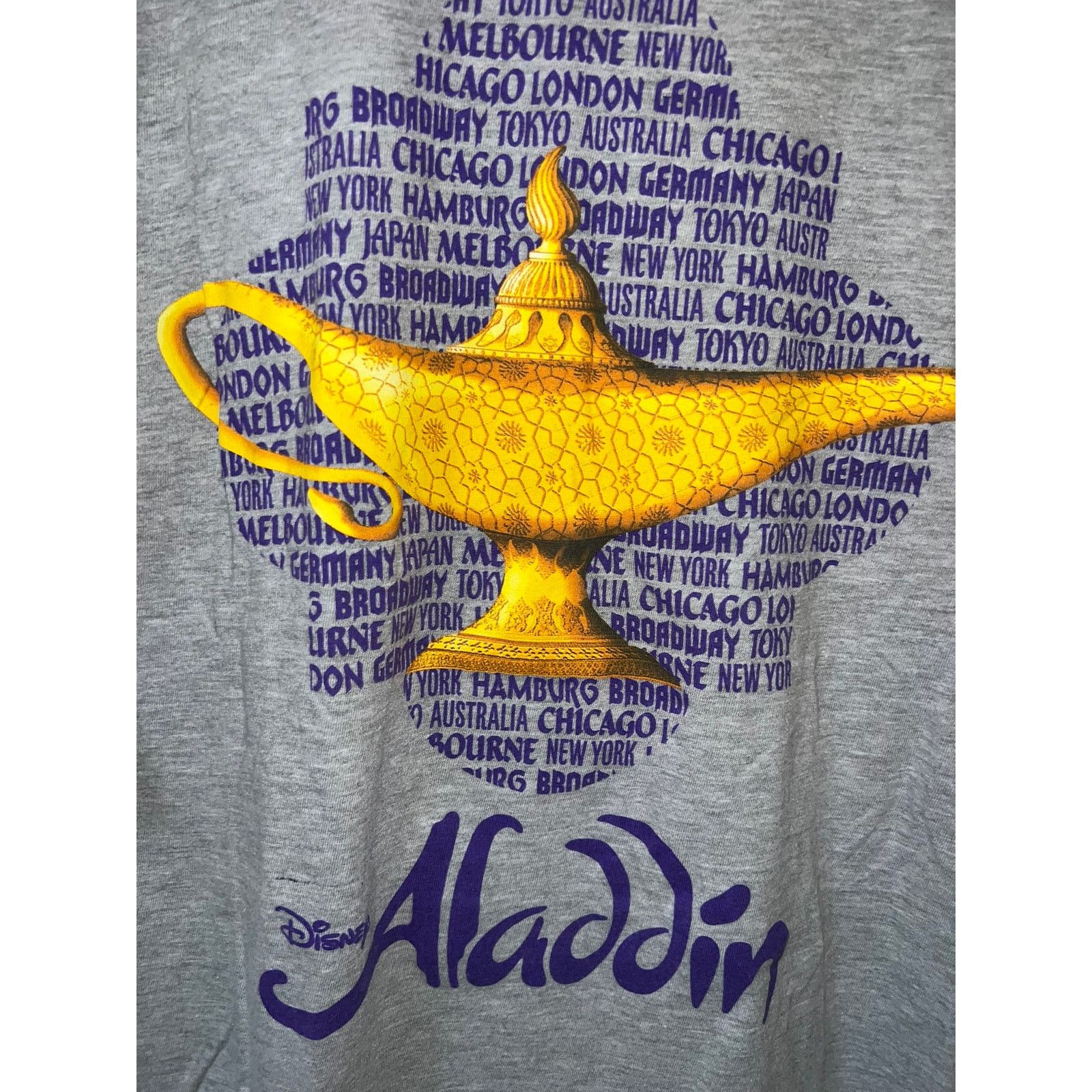 Disney Disney Aladdin Shirt Long Mid Sleeve Movie Play Raglan Tee M Size US M / EU 48-50 / 2 - 3 Thumbnail