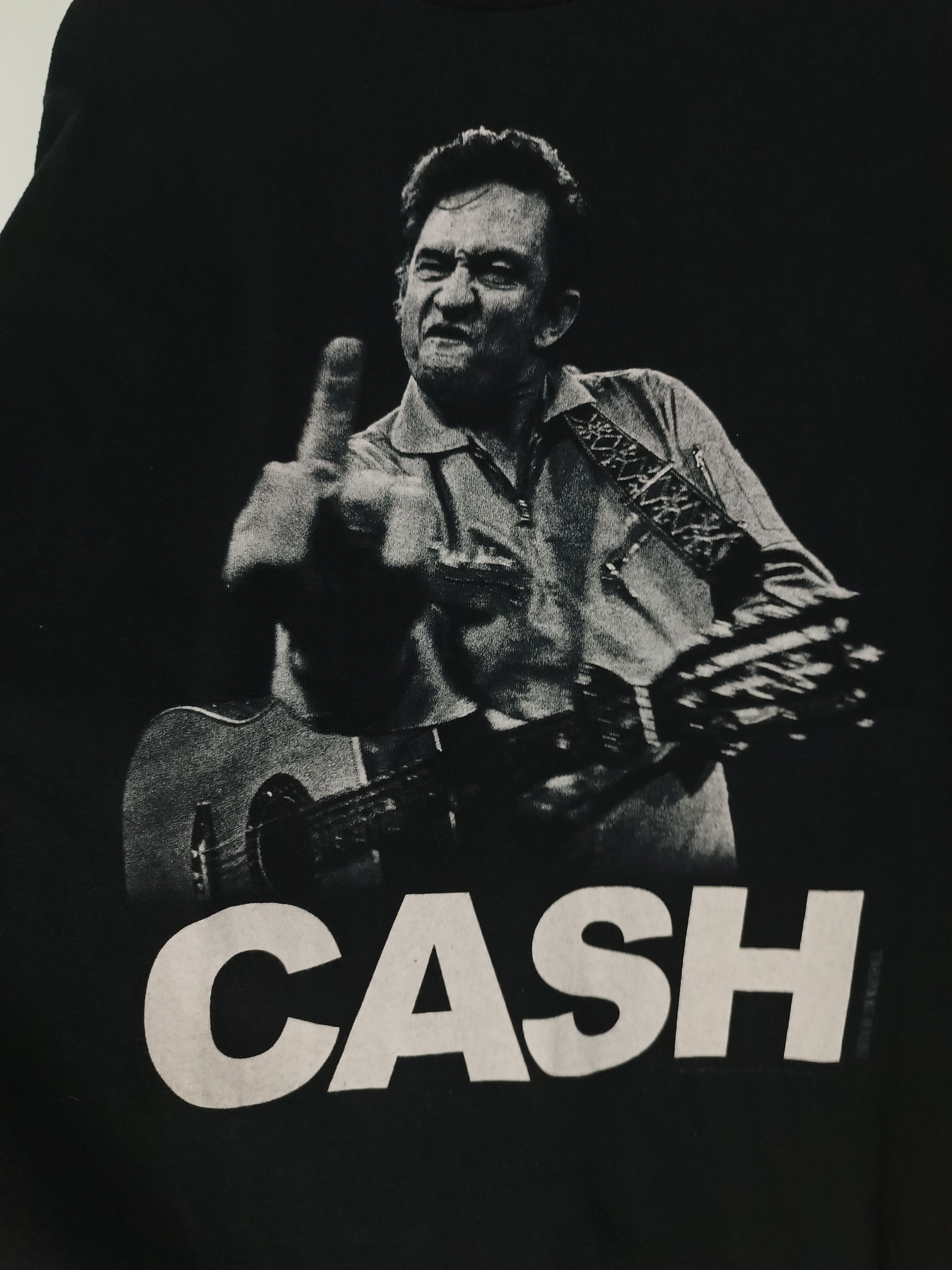 Vintage VINTAGE JOHNNY CASH CLASSIC MIDDLE FINGER TEE dylan neil ant Size US XL / EU 56 / 4 - 9 Thumbnail