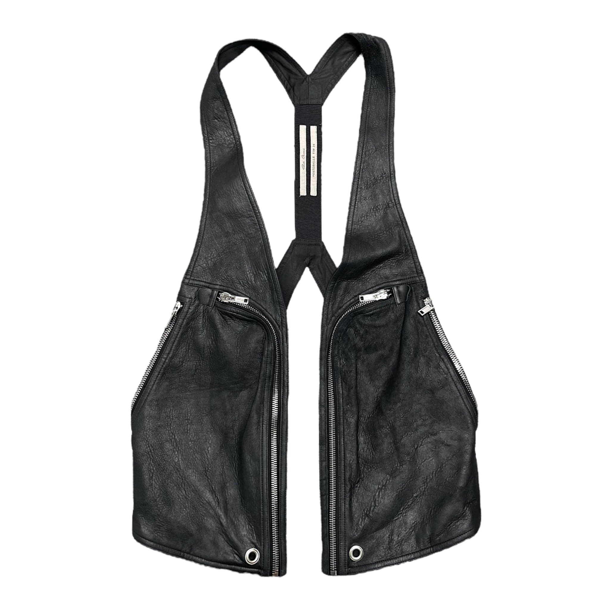 Rick Owens Porterville Bauhaus Tactical Vest Black Size US XXL / EU 58 / 5 - 1 Thumbnail