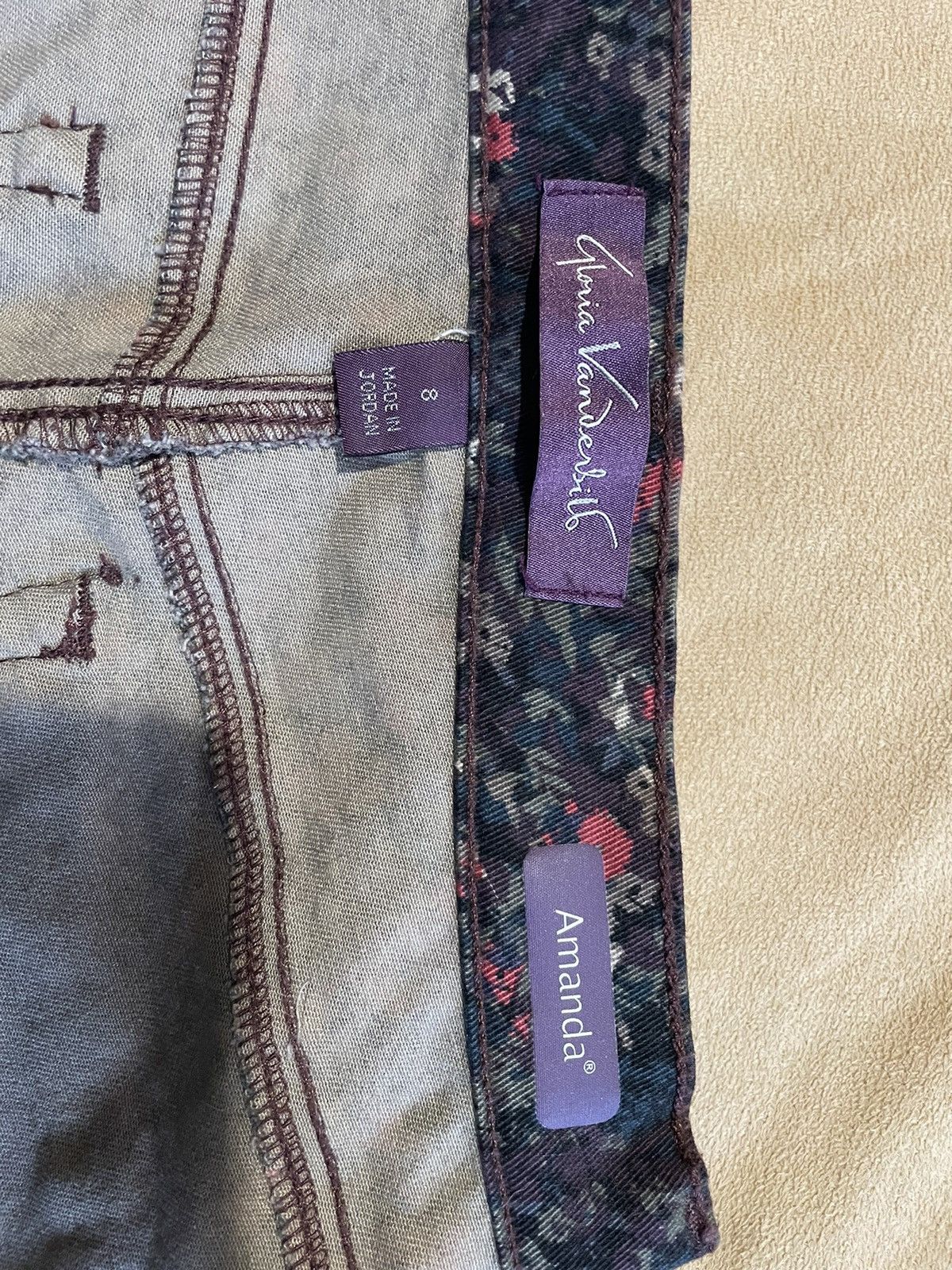 Gloria Vanderbilt Gloria Vanderbilt Floral Denim Pants Size 28" / US 6 / IT 42 - 5 Thumbnail