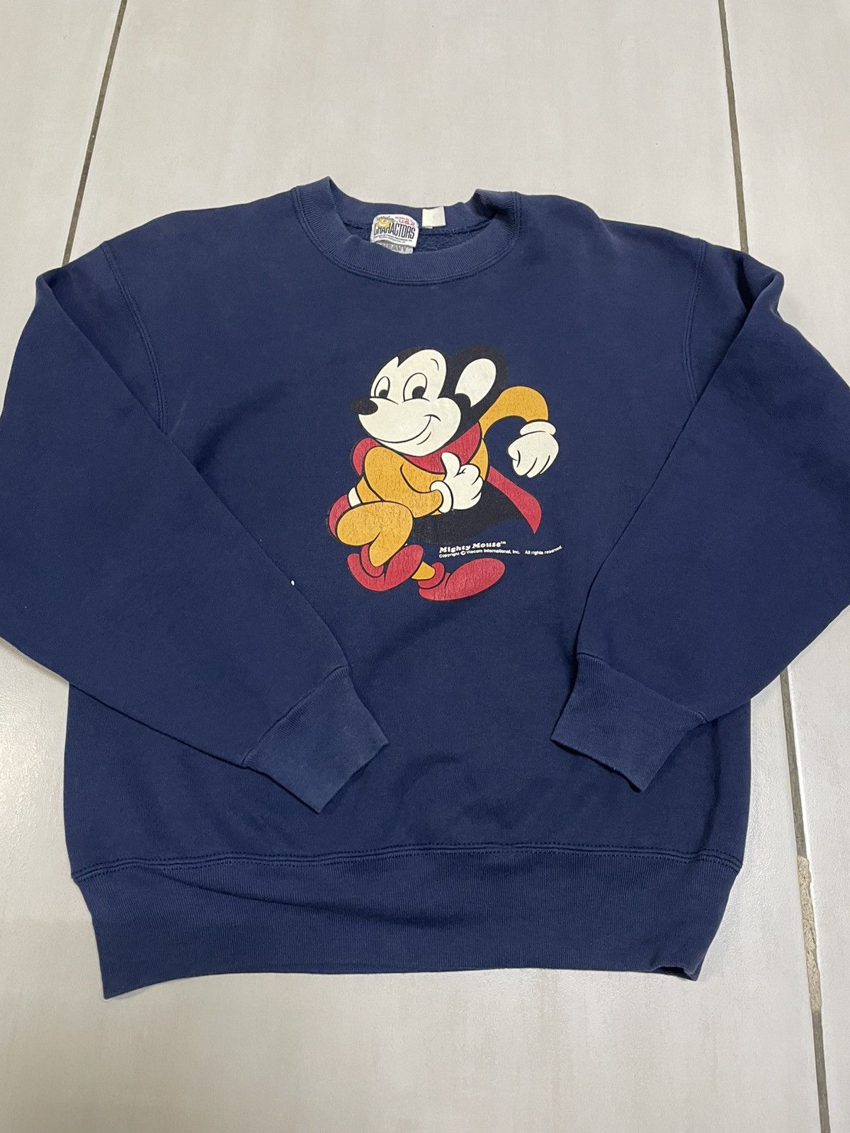 Vintage Mighty Mouse vintage sweatshirt rare Size US L / EU 52-54 / 3 - 1 Thumbnail