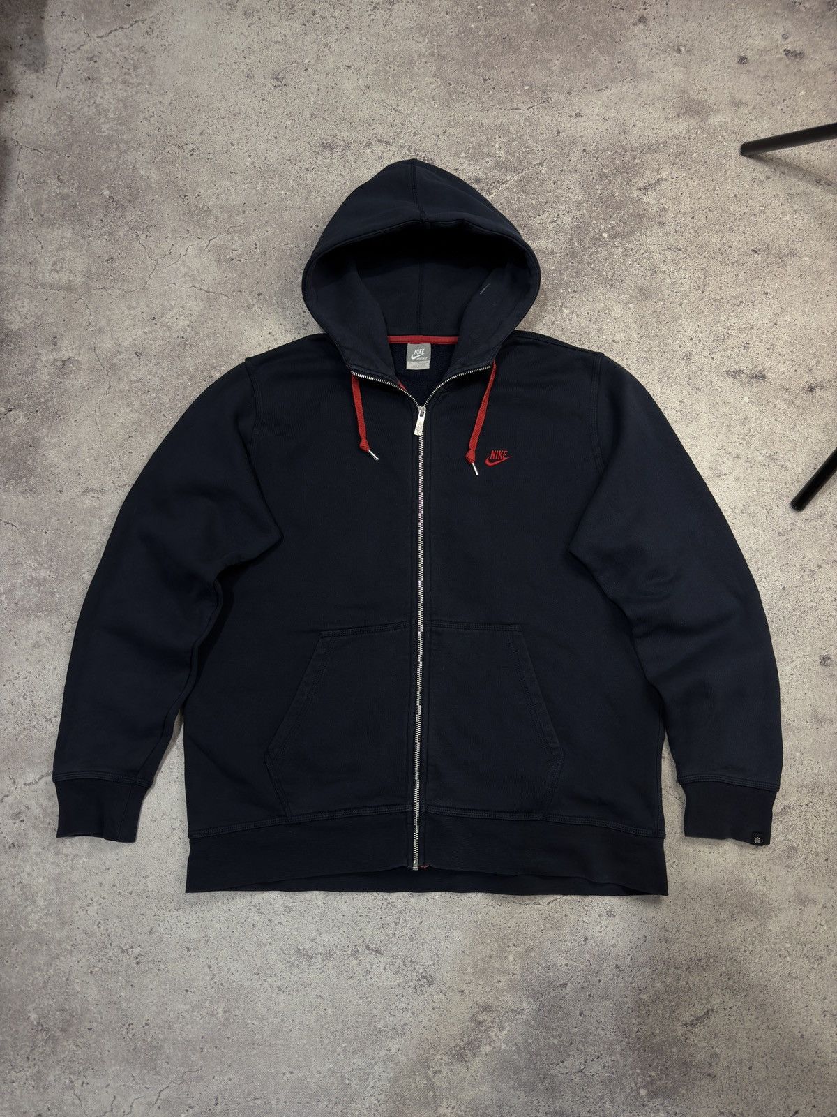 Nike Vintage Nike Zip Up Hoodie Size US XL / EU 56 / 4 - 1 Thumbnail