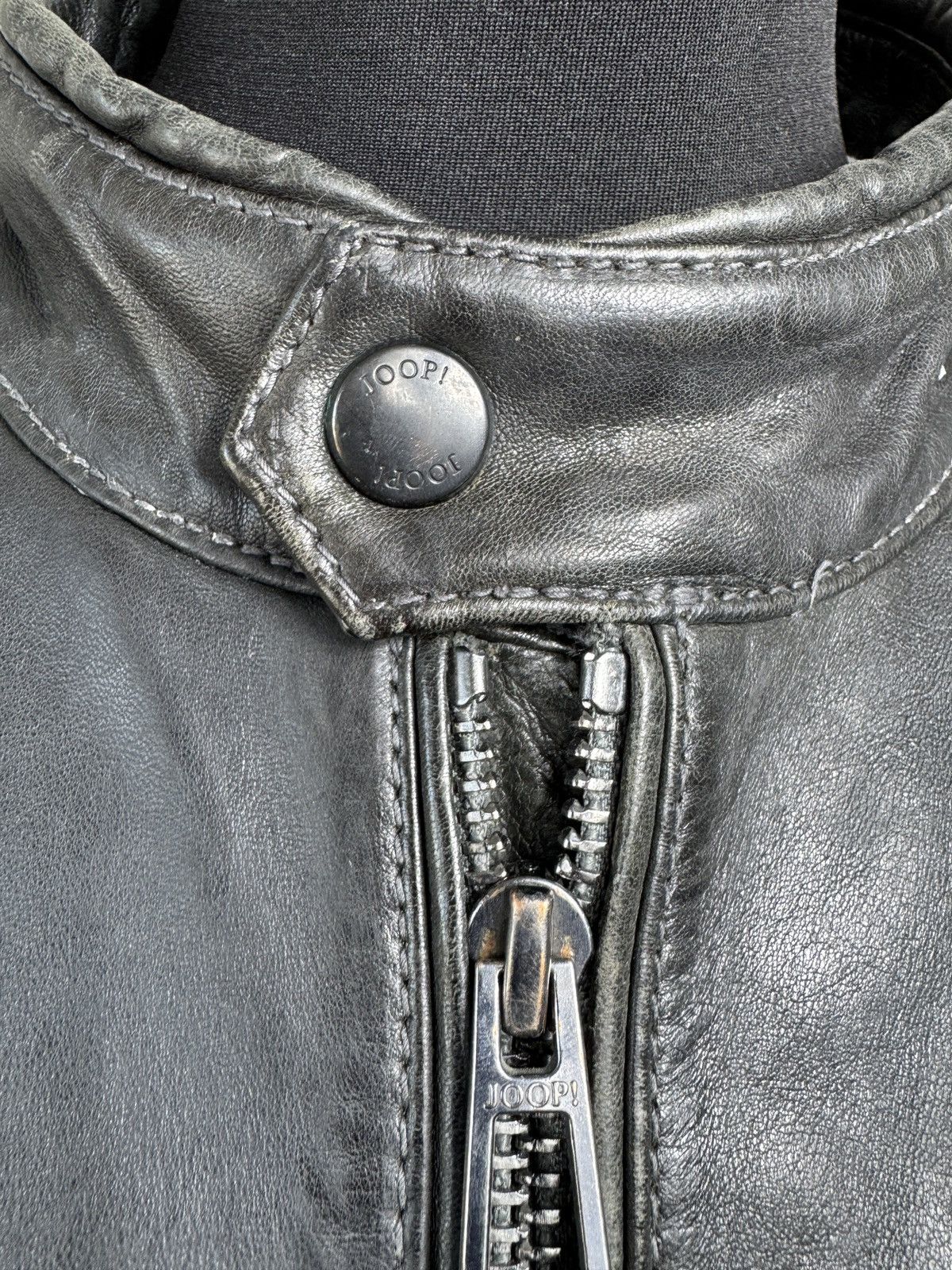 Joop! Joop! Jeans Black Lambskin Leather Biker Jacket Vintage 52 Size US L / EU 52-54 / 3 - 8 Thumbnail