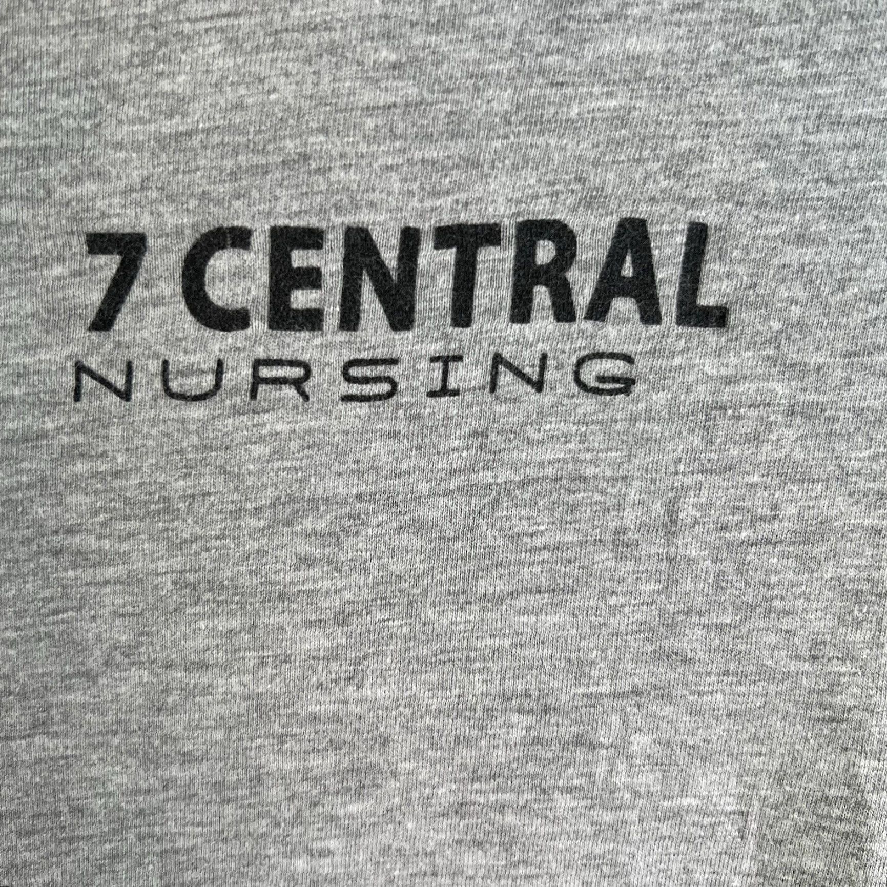 Vintage VINTAGE Bella + Canvas T-Shirt Central Nursing Bone Warrior 7 Gray Adult M Crew Neck Long Sleeve Graphic Print Skull Theme Men Size US M / EU 48-50 / 2 - 2 Thumbnail