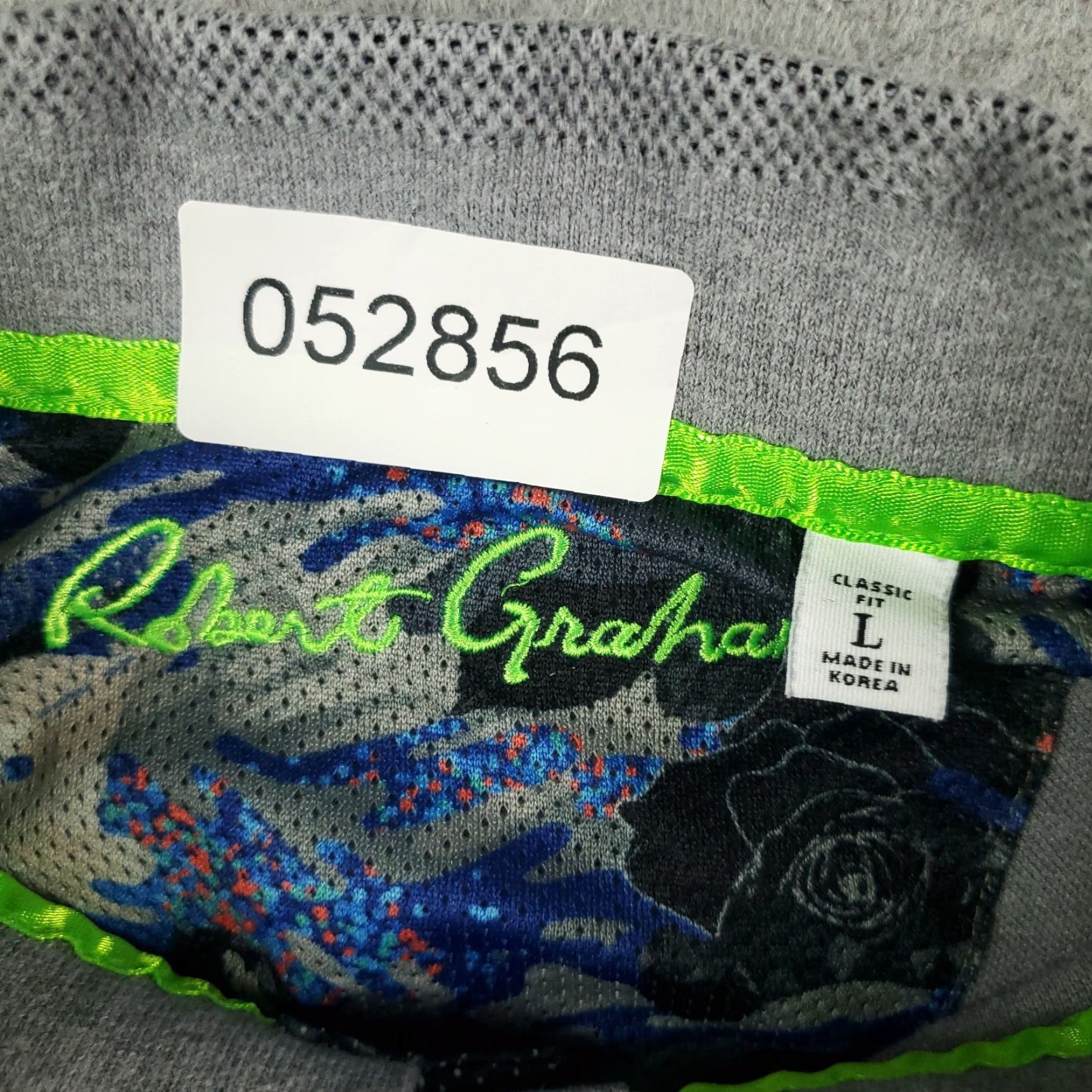 Robert Graham Robert Graham Polo Shirt Mens Large Gray Casual Short Sleeve Regular Fit Size US L / EU 52-54 / 3 - 6 Thumbnail