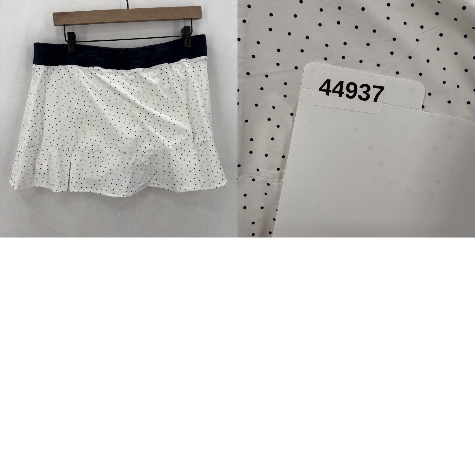 Vintage Tasc Rhythm Skirt Womens L White Ace Dot Tennis Skort Athletic Size 36" / US 14 / IT 50 - 9 Thumbnail