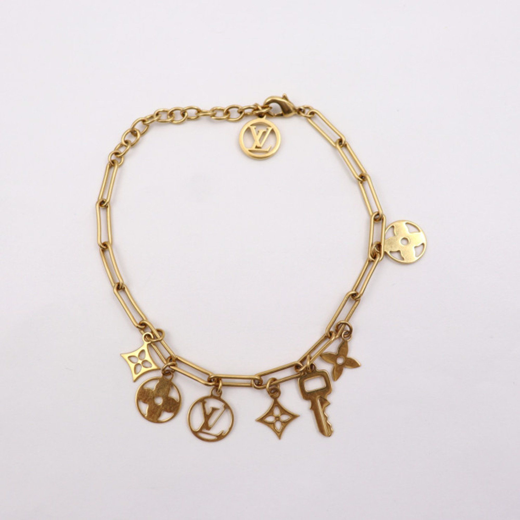 LOUIS VUITTON Bracelet My Blooming Strass M00583 Gold Plated Ladies