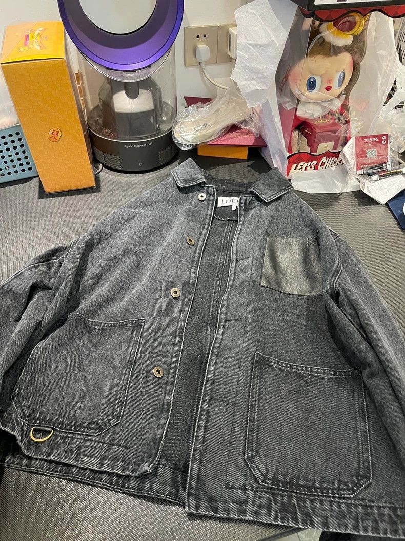 Loewe LOEWE FW24 Washed Patch Pocket Denim Jacket - dmc Size US M / EU 48-50 / 2 - 1 Thumbnail