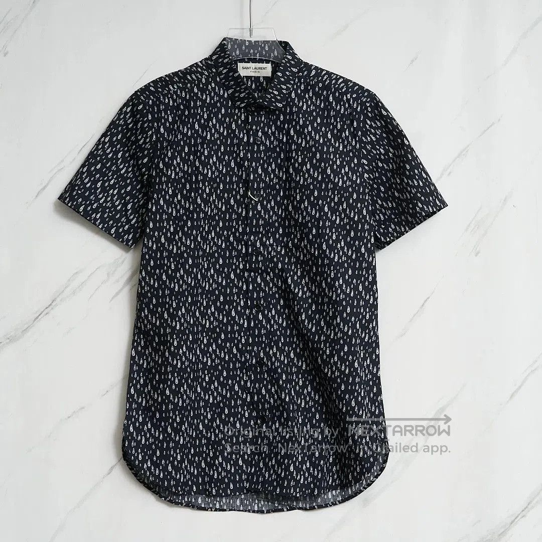 Saint Laurent Paris Saint Laurent Men's Teardrop Pattern Shirt. Size US M / EU 48-50 / 2 - 1 Thumbnail