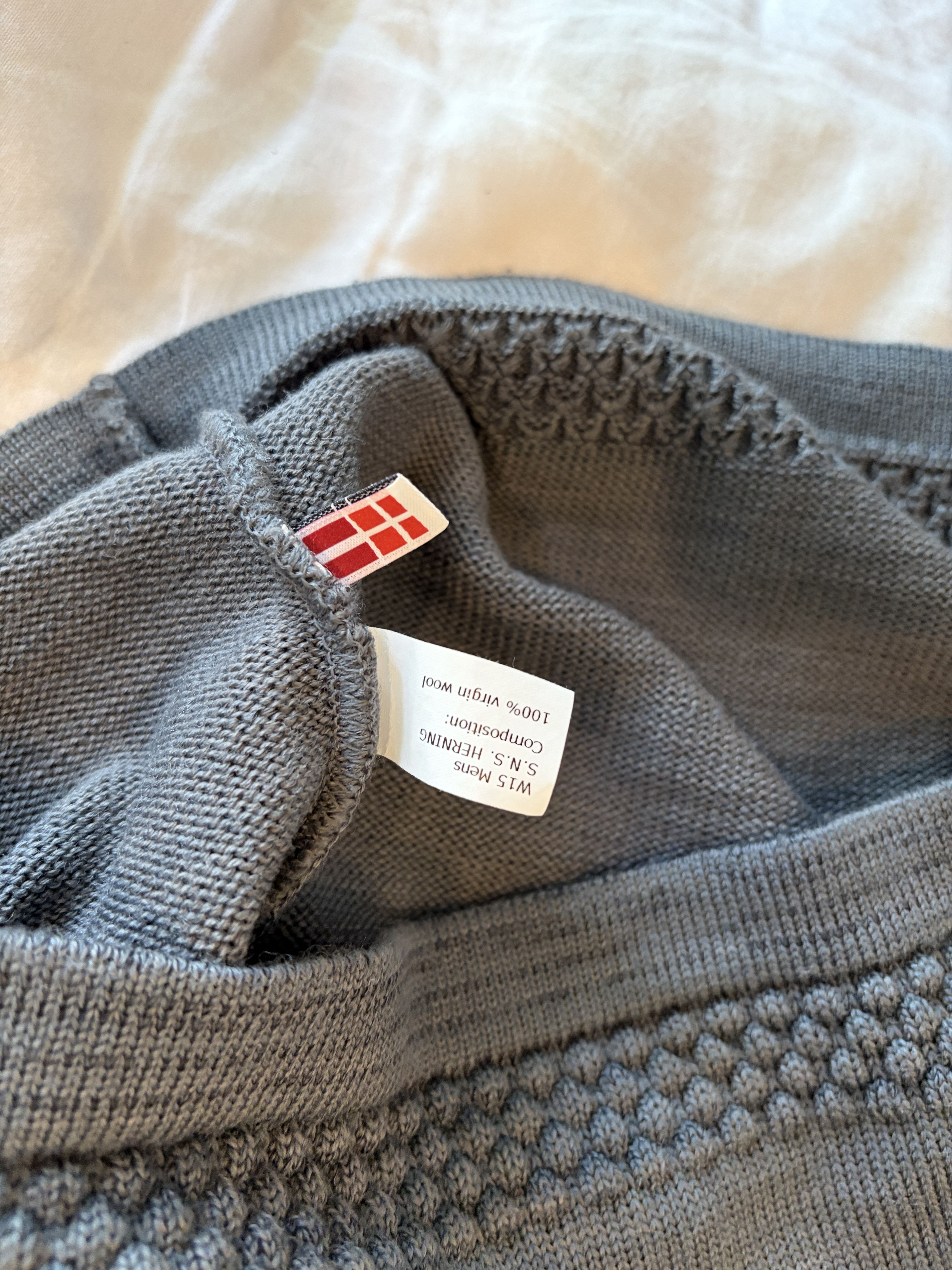 S.N.S. Herning S.N.S. Herning "Fisherman II" Bubble Knit - Storm Grey - 2XL Size US XXL / EU 58 / 5 - 3 Thumbnail