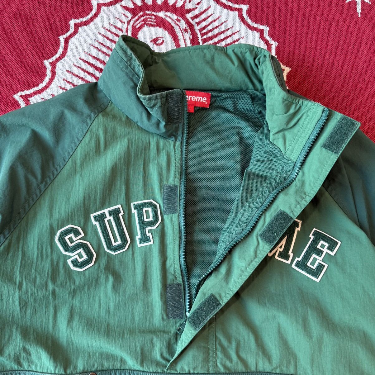 Supreme Used SS18 Supreme Court Half Zip Pullover Dark Green Size L Size US L / EU 52-54 / 3 - 3 Thumbnail
