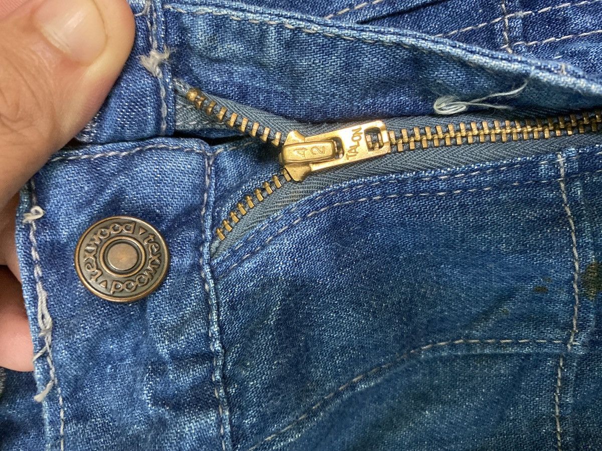 Hysteric Glamour × Japanese Brand Flared Vintage TEXWOOD FADED Bell Bottom Talon Denim Jeans Size US 27 - 20 Thumbnail