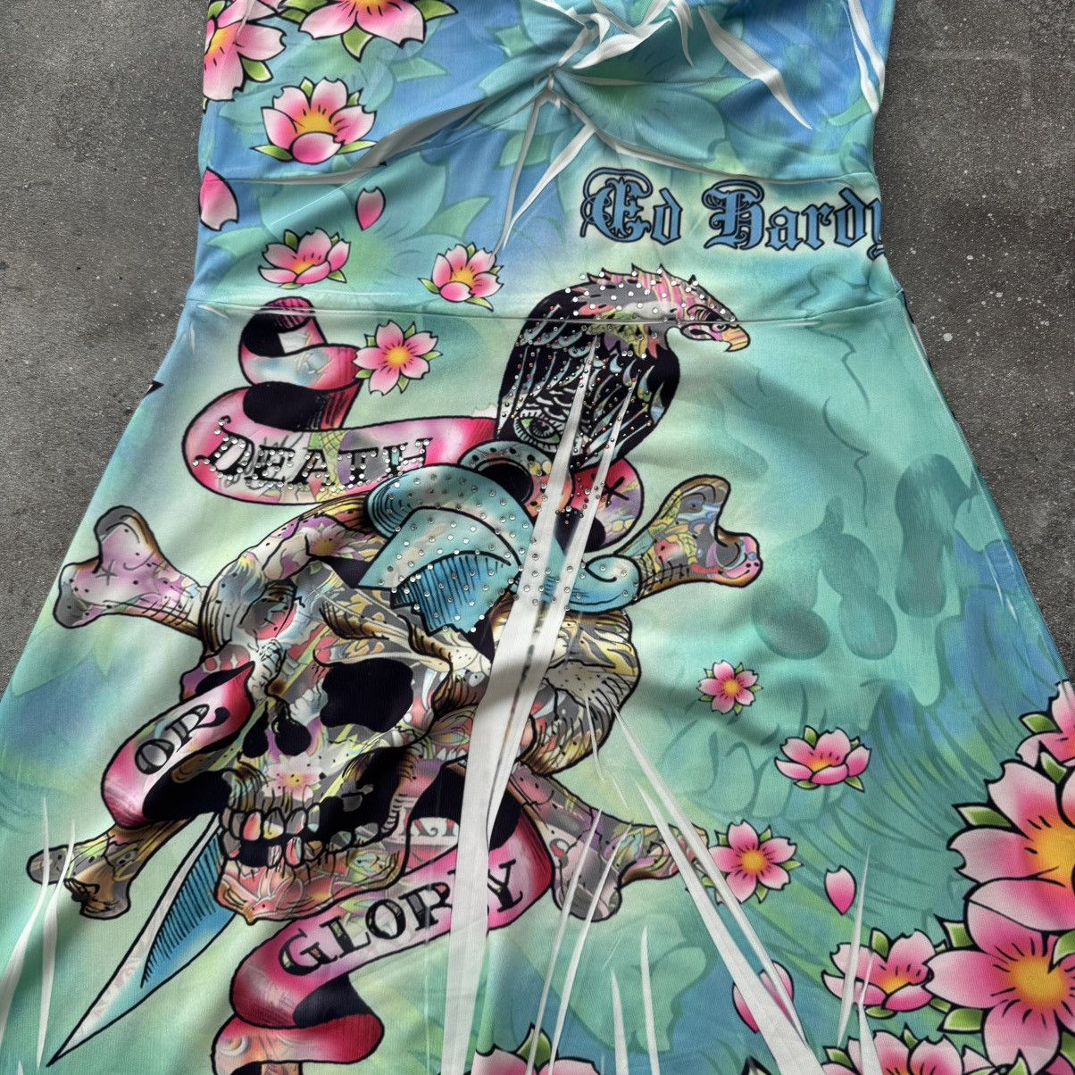 Ed Hardy Ed Hardy Vintage Y2K “Death or Glory” Dress Size S / US 4 / IT 40 - 5 Thumbnail
