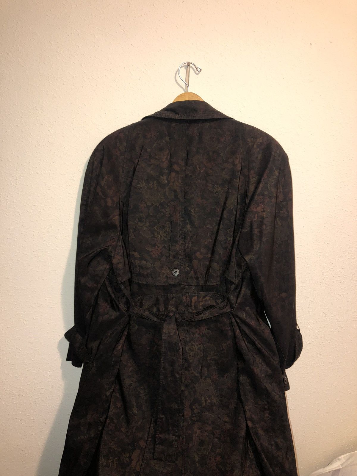 London Fog × Vintage Vintage London Fog Green Floral Trench Coat Size M-L Size XL / US 12-14 / IT 48-50 - 5 Thumbnail