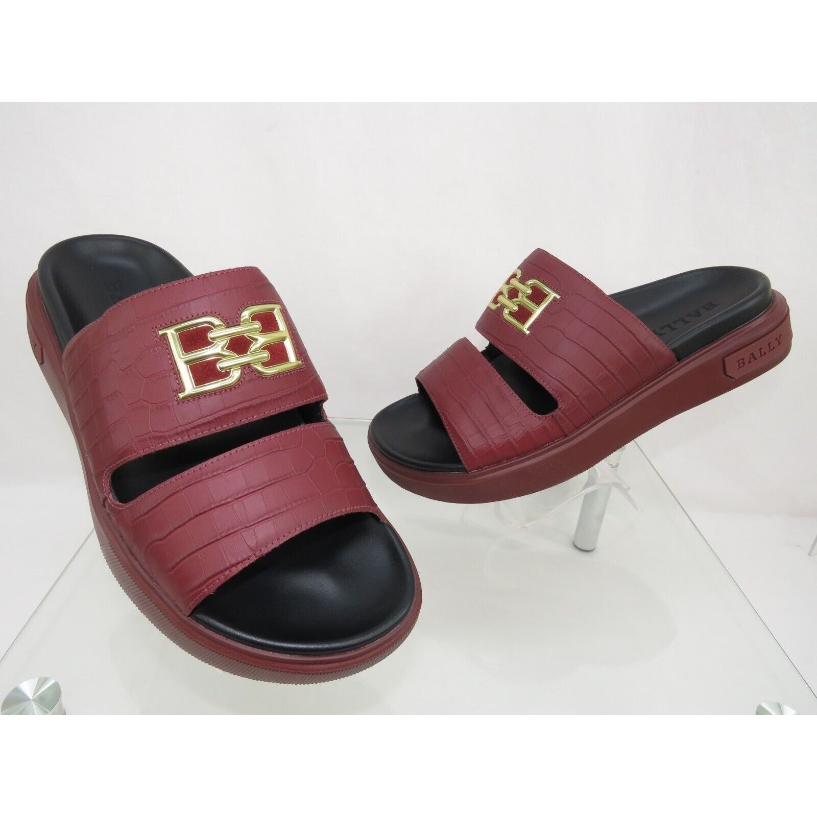 BALLY Size 7 Jere Black Charcoal Nylon Rubber Sole Buckle Sandals Bally Size 7 Jere Black Charcoal Nylon Rubber Sole Buckle  main image 2