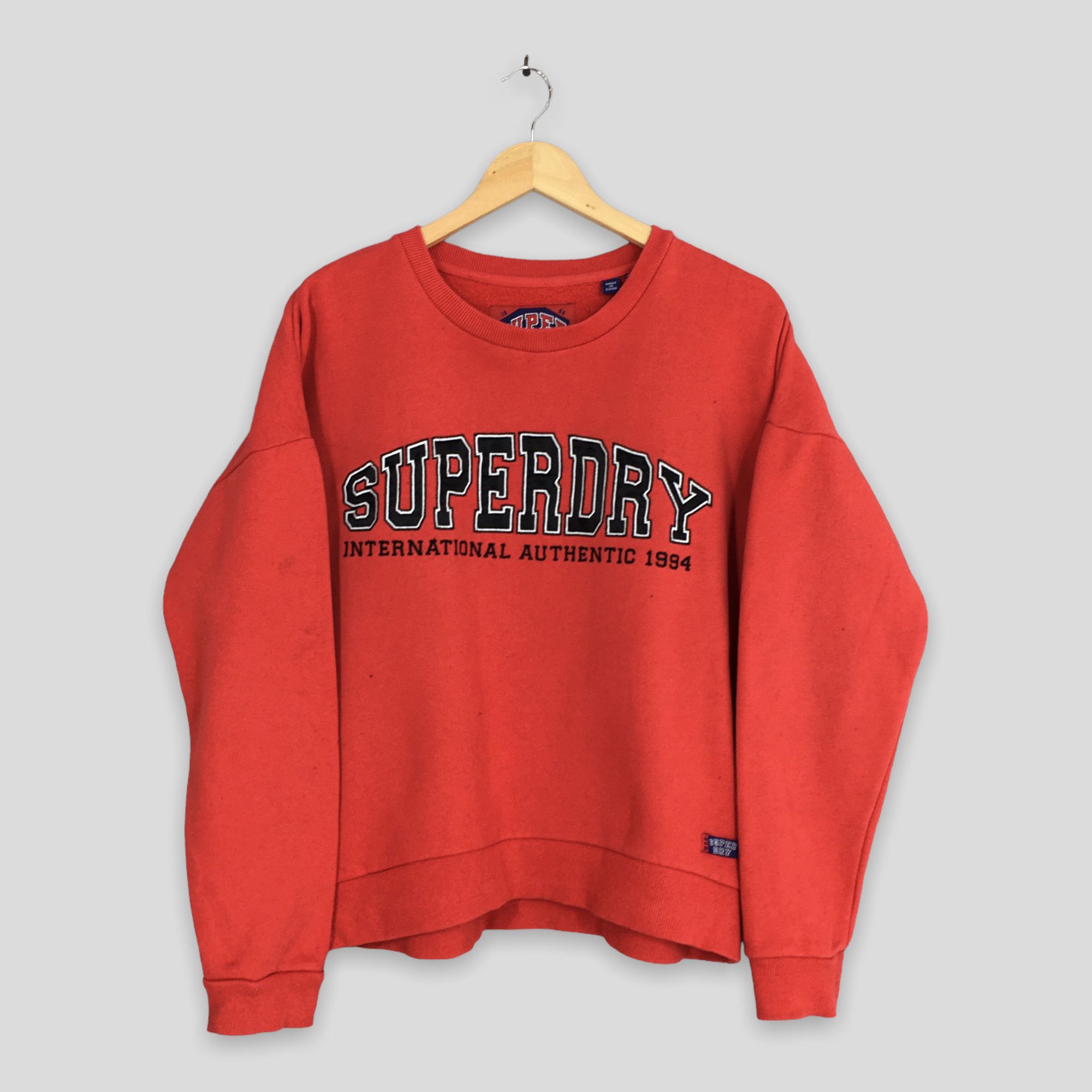 Superdry × Vintage Super Dry Red Streetwear Sweatshirt Size Small Size US S / EU 44-46 / 1 - 1 Thumbnail