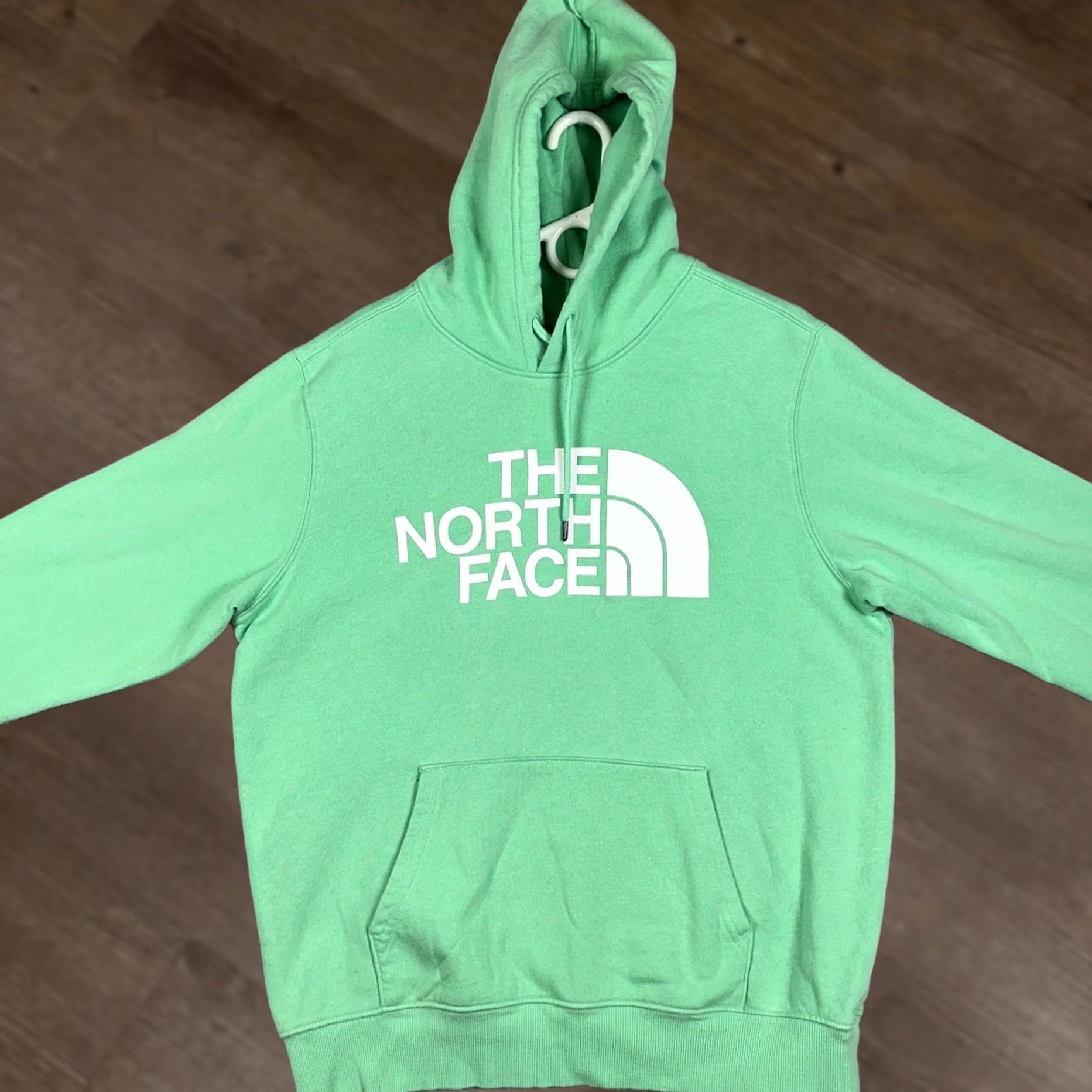 The North Face The North Face Hoodie Mens Large Mint Green Graphic Print Pullover Sweatshirt Size US L / EU 52-54 / 3 - 1 Thumbnail