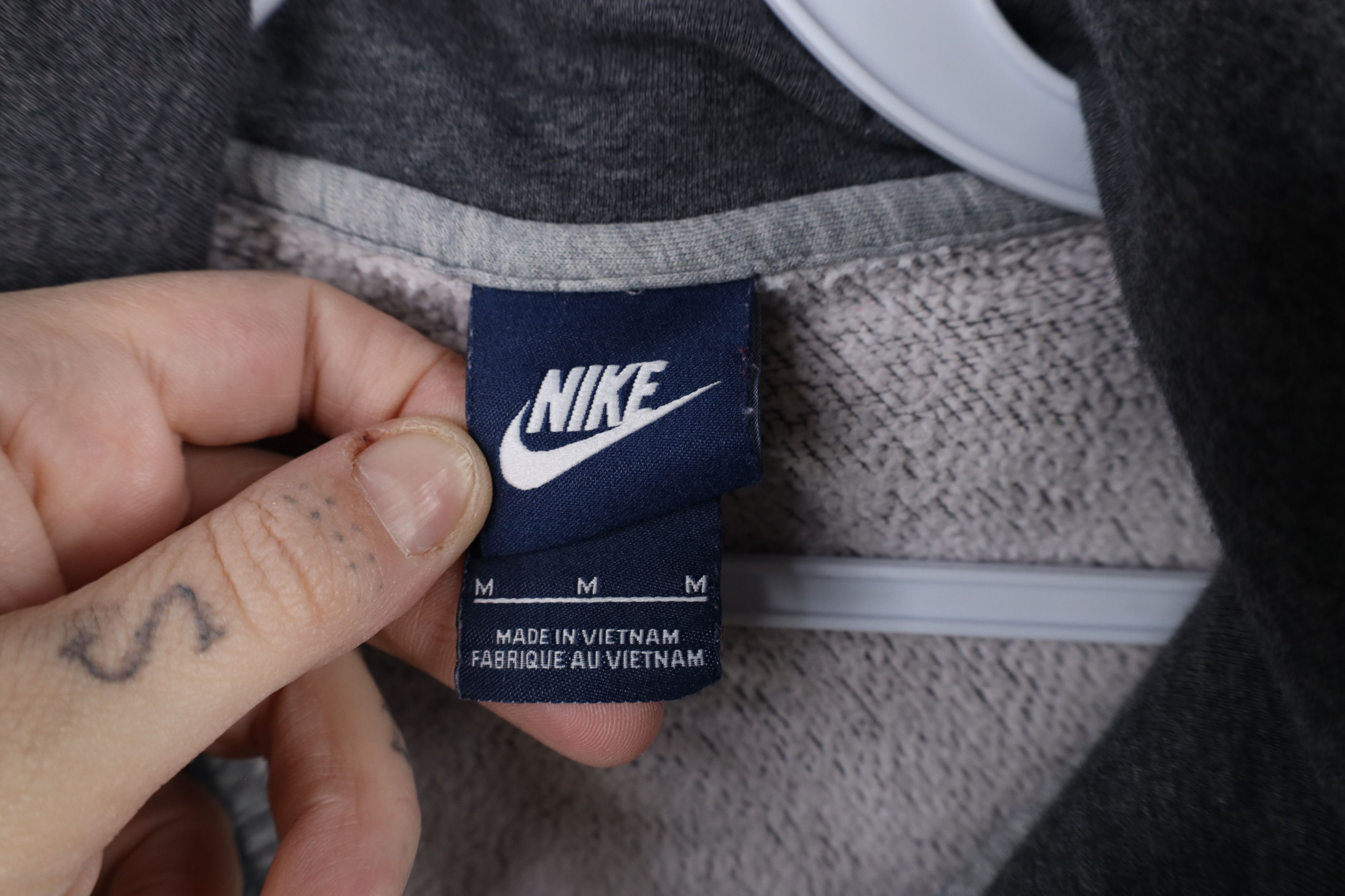 Nike × Vintage Vintage Nike Scott Mini Swoosh Full Zip Hoodie Sweatshirt Size US M / EU 48-50 / 2 - 9 Thumbnail
