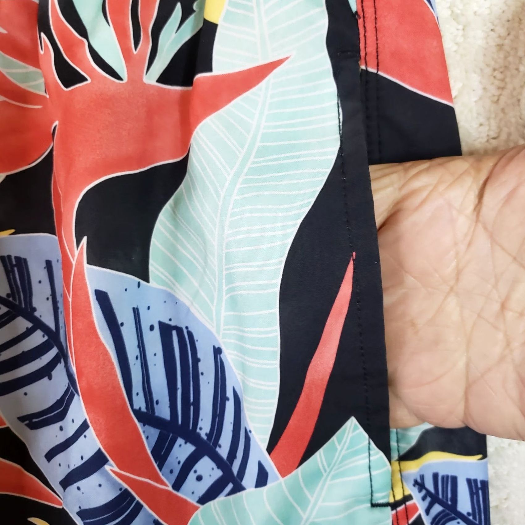 Hurley Hurley Swim Trunks Boardshorts Men's XXL Multicolor Hawaiian Tropical Floral Size US 39 - 4 Thumbnail