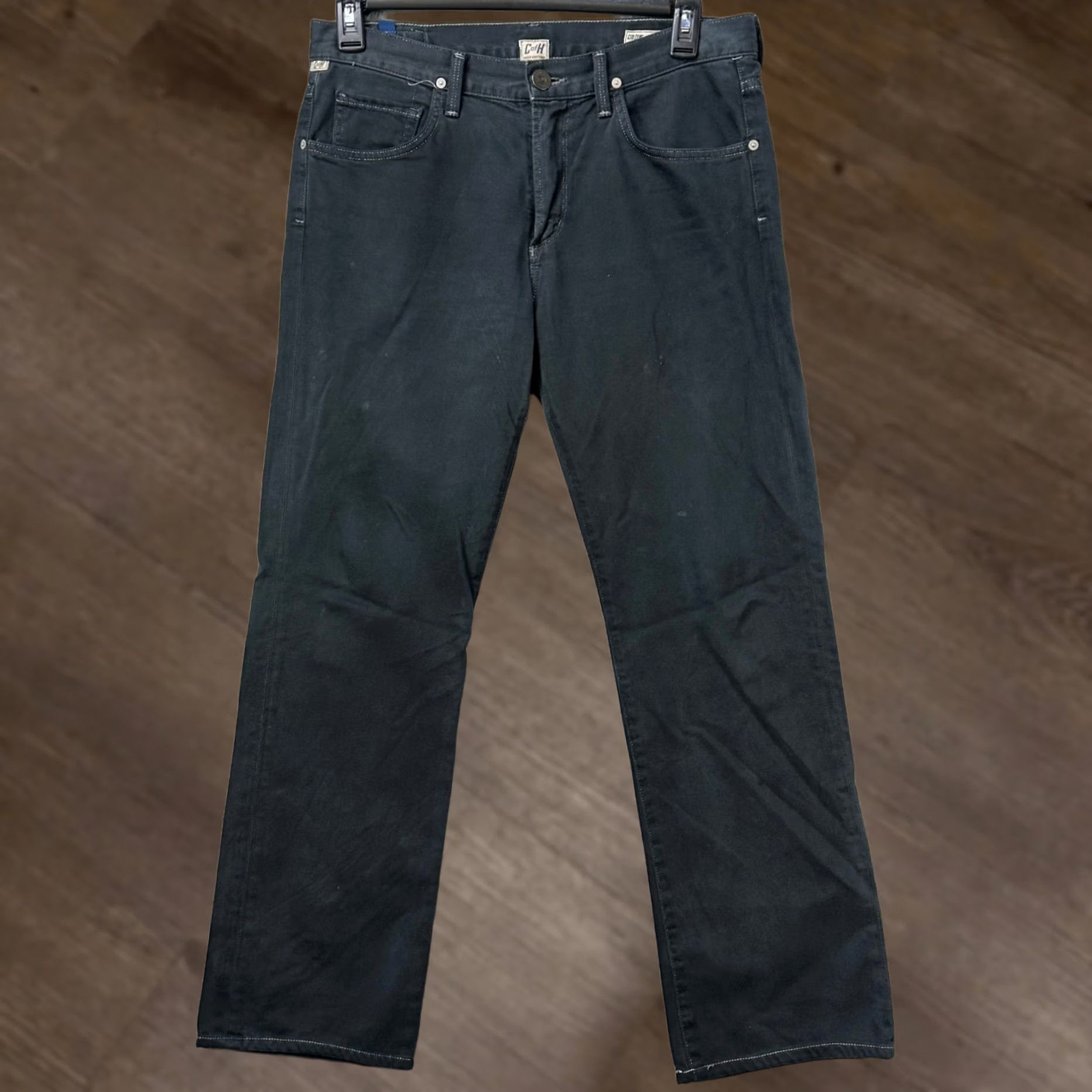 Citizens Of Humanity Citizens of Humanity SID Jeans Straight Black 5-Pocket Mens 33 Inseam 30 Button Zip Size US 33 - 1 Thumbnail