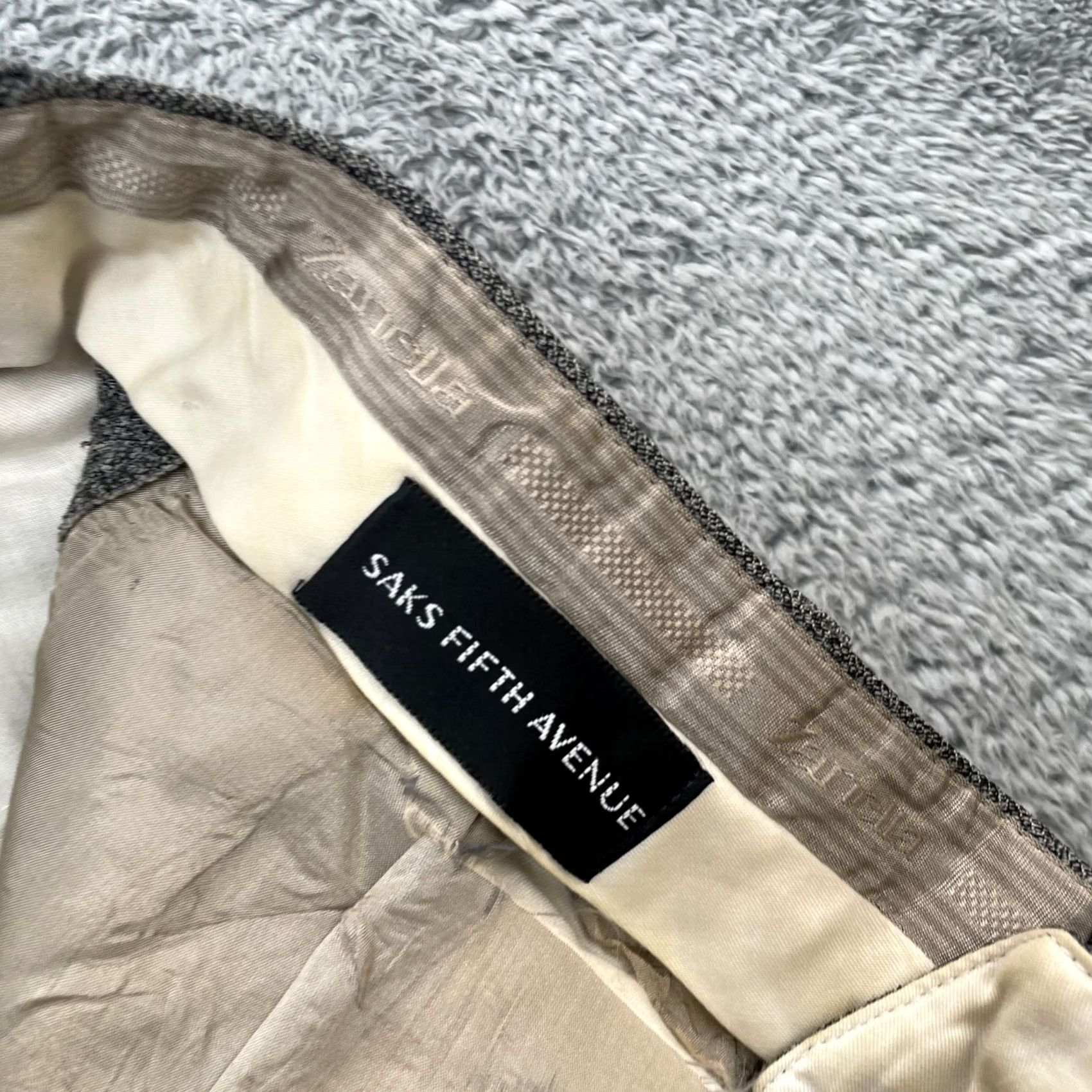 Zanella Zanella Pants Mens Medium Gray Wool Lined Cuffed Straight Leg Dress Pants, 30 Inseam, Regular Fit, Button/Zip, Dry Clean Only, Preppy Wedding Bagups? Size US 31 - 4 Thumbnail