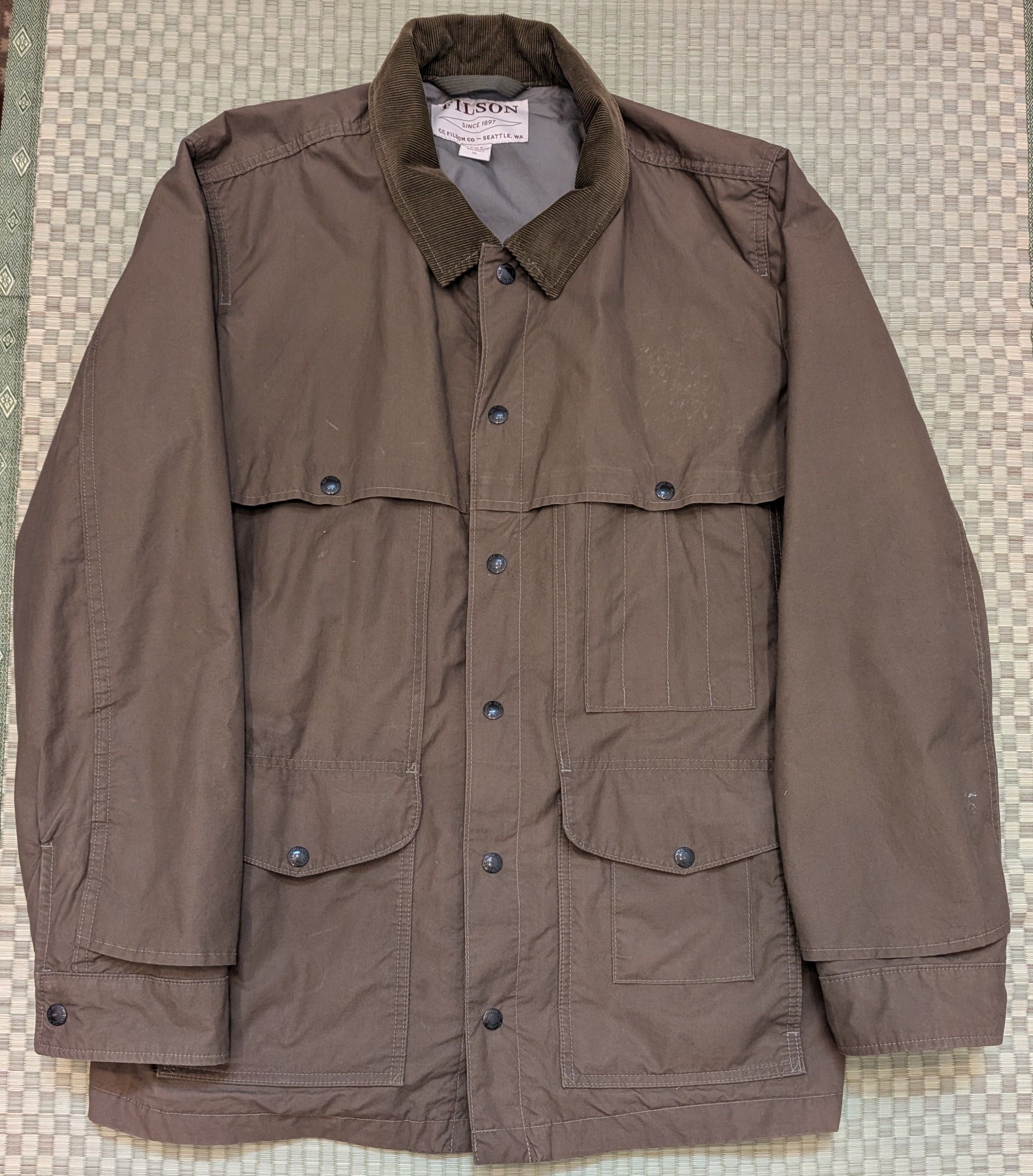 Filson Filson Shelter Cloth Cruiser Jacket Corduroy Collar USA Made Size US XL / EU 56 / 4 - 1 Thumbnail
