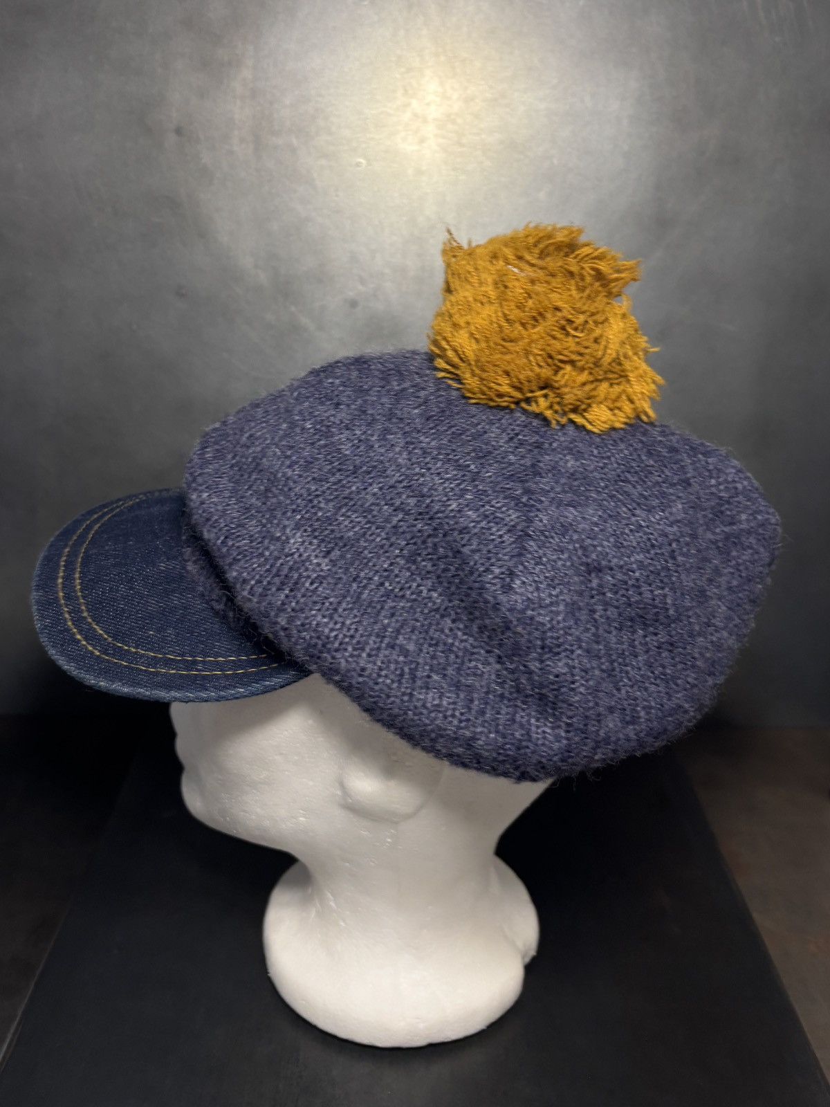 Levi's 1970s Levi's Orange Tab Hat Vintage Ski Pom Pom Brim Beanie Size ONE SIZE - 11 Thumbnail