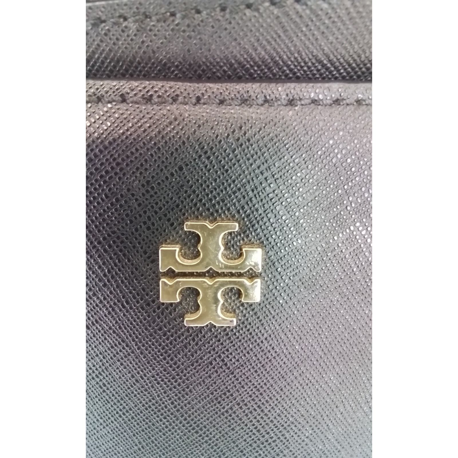 Tory Burch Tory Burch Black Leather Shoulder Bag Gold Hardware Size ONE SIZE - 7 Thumbnail