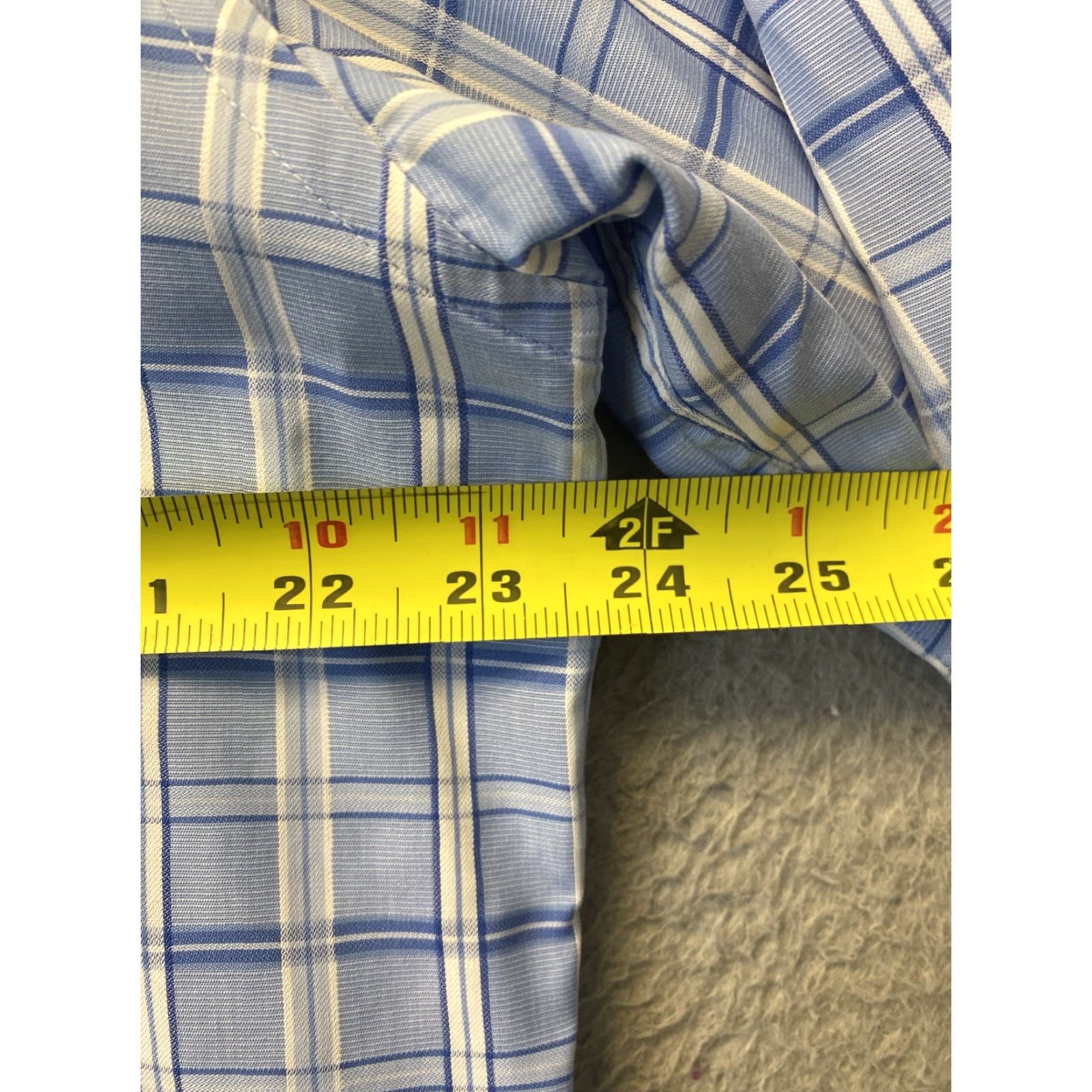 Faconnable VINTAGE Façonnable Men’s Cotton Blue Plaid Button-Up Shirt L Long Sleeve Classic City Size US L / EU 52-54 / 3 - 4 Thumbnail