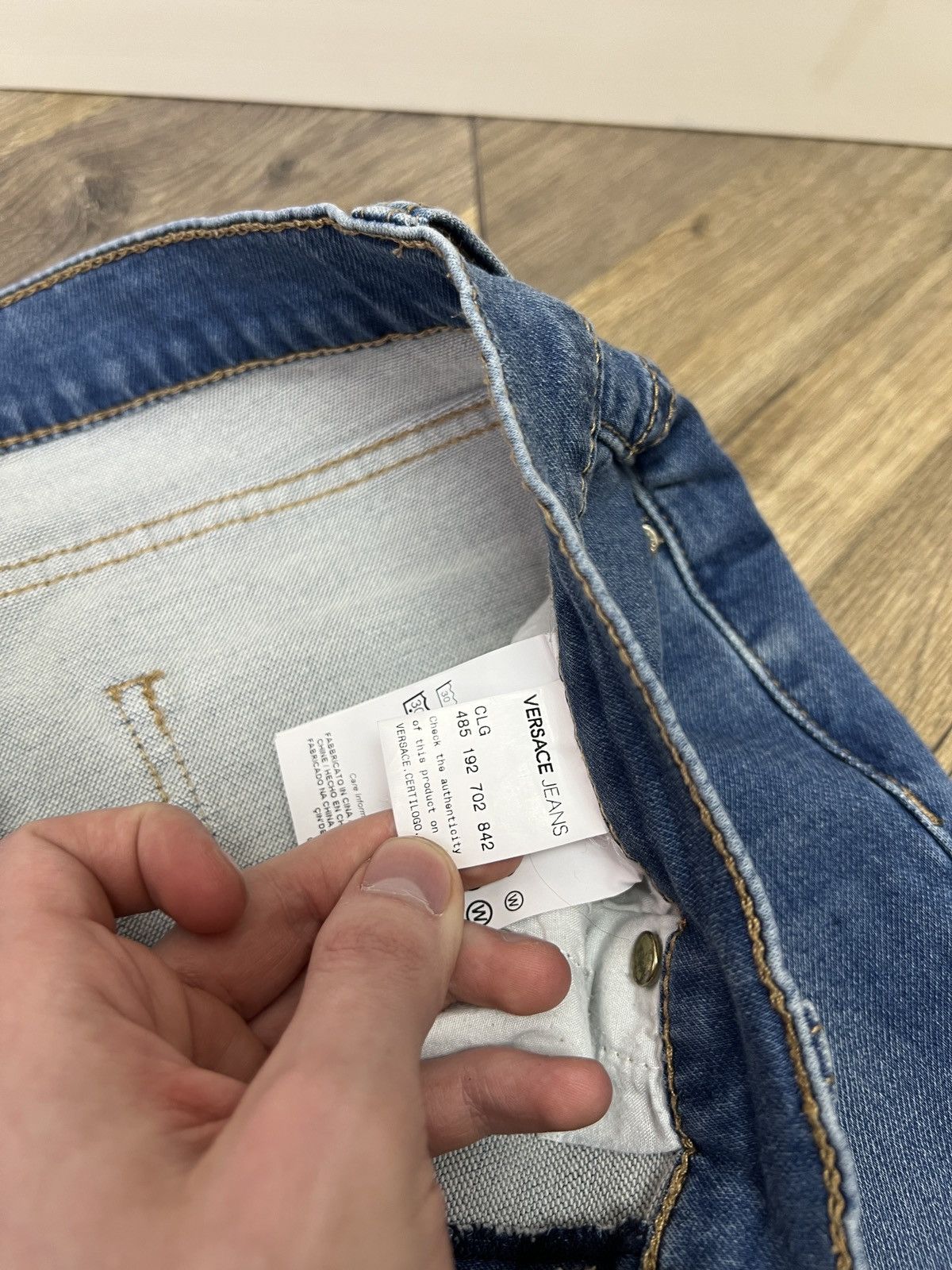 Versace × Versace Jeans Couture × Vintage Vintage Versace Jeans Women’s Denim Pants Size 28" / US 6 / IT 42 - 12 Thumbnail