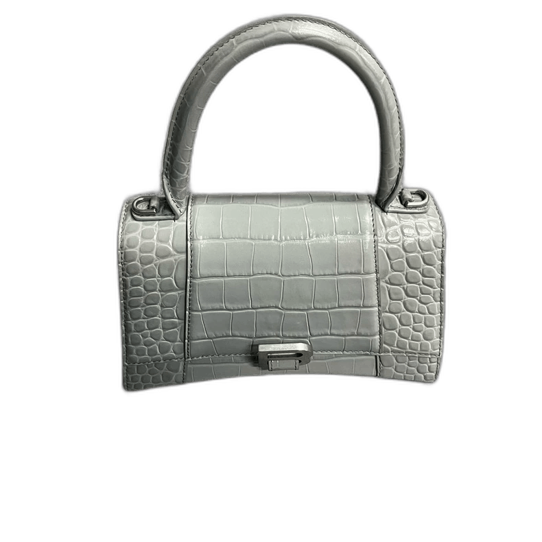 Balenciaga Balenciaga Gray Crocodile Leather Hourglass Bag-2506 Size ONE SIZE - 1 Thumbnail