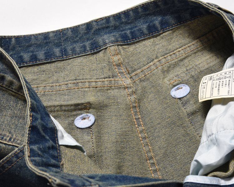Japanese Brand × Jean Street wide-leg blue wash patchwork cargo jeans y2k Size US 32 / EU 48 - 3 Thumbnail