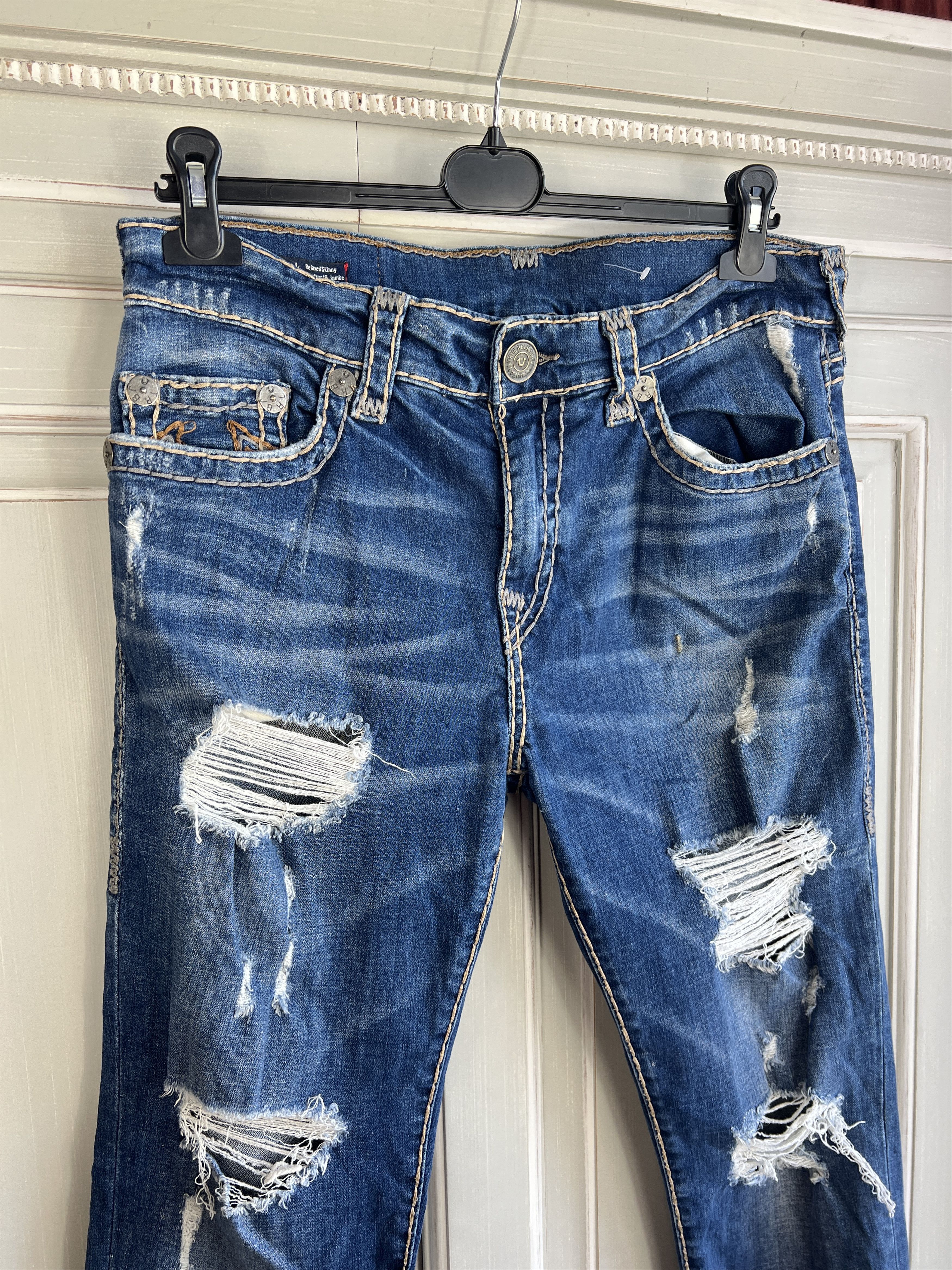 If Six Was Nine × Le Grande Bleu (L.G.B.) × True Religion TRUE RELIGION SKINNY FIT JEANS Size US 33 - 2 Thumbnail