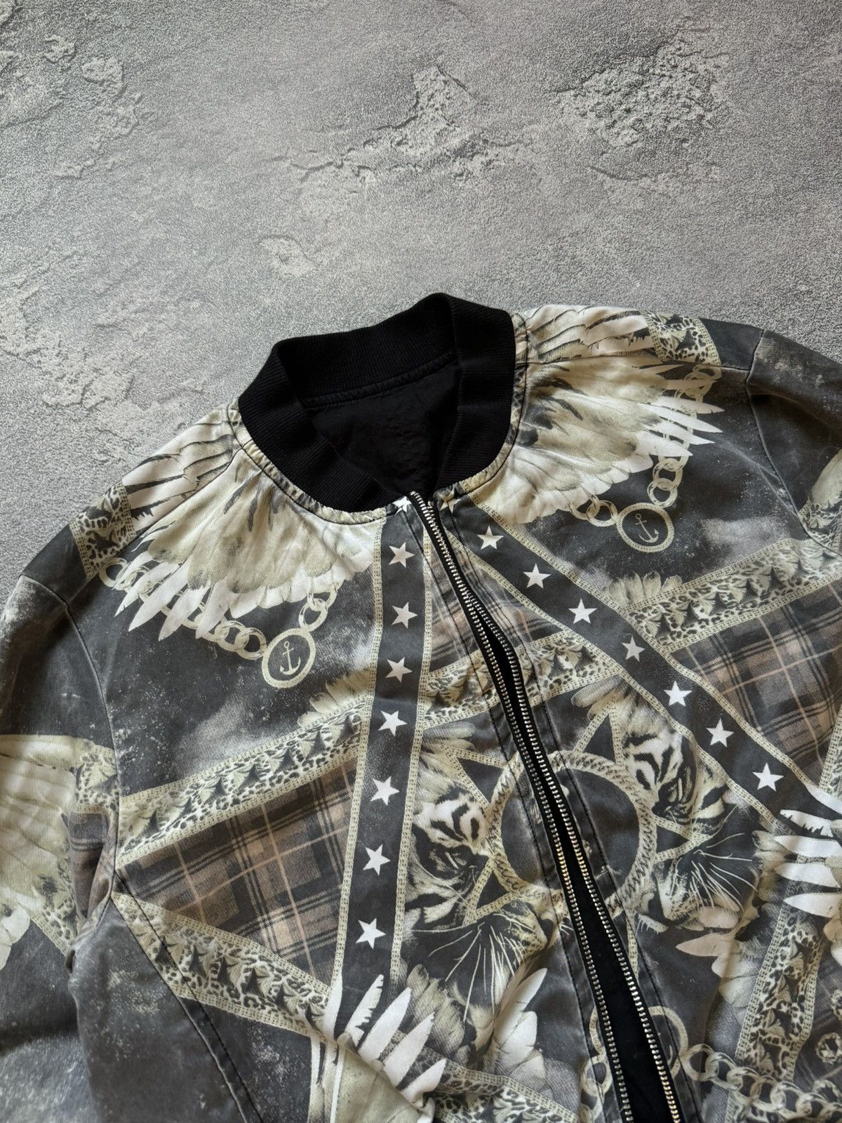 Other Religion M all printed zip bomber jacket long sleeve vintage Size US M / EU 48-50 / 2 - 2 Thumbnail