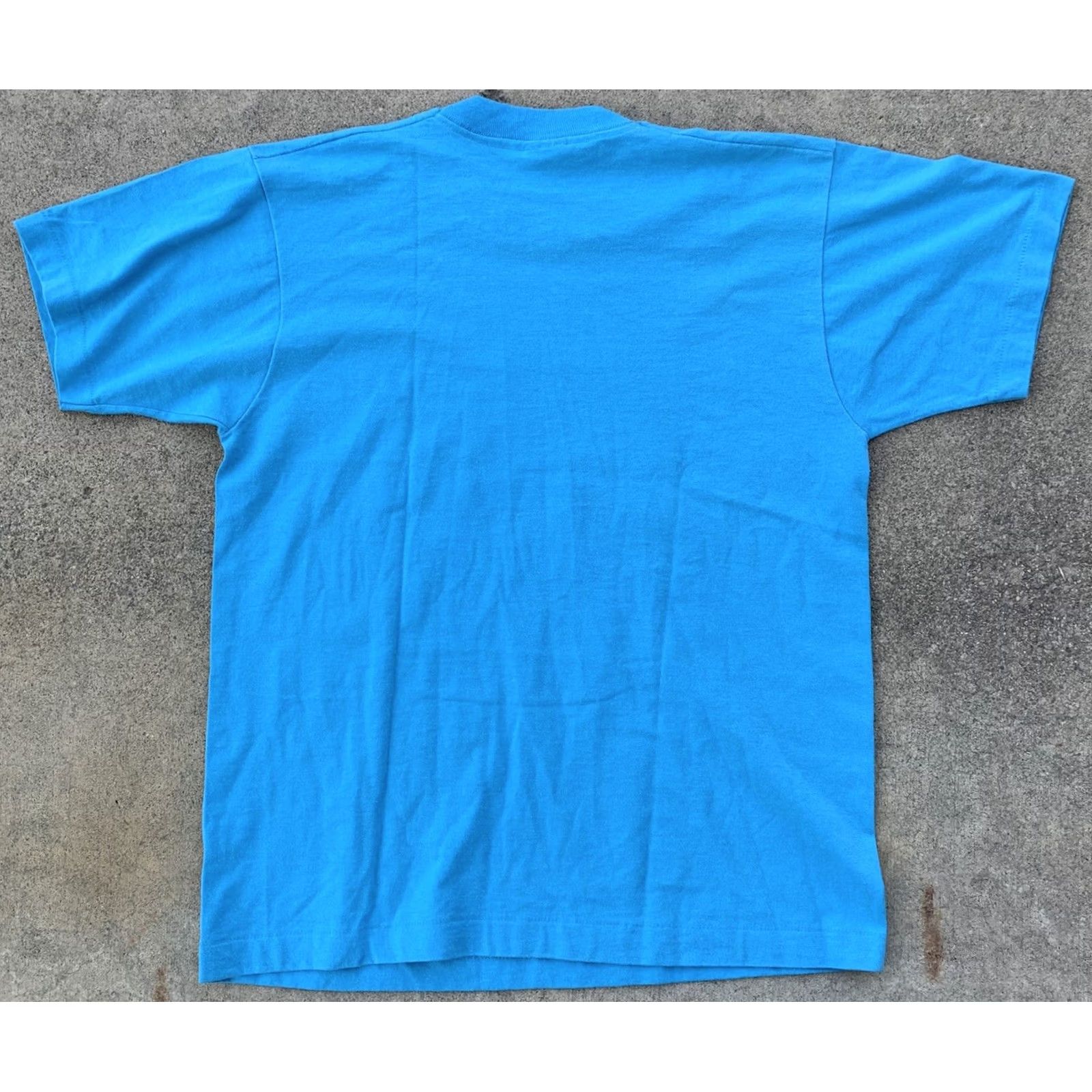 Vintage VINTAGE To God Be The Glory Curry Temple CME Church 30th Anniversary T-Shirt L Blue Mens Short Sleeve Graphic 80s 90s Bird Screen Stars Made in USA Size US L / EU 52-54 / 3 - 5 Thumbnail