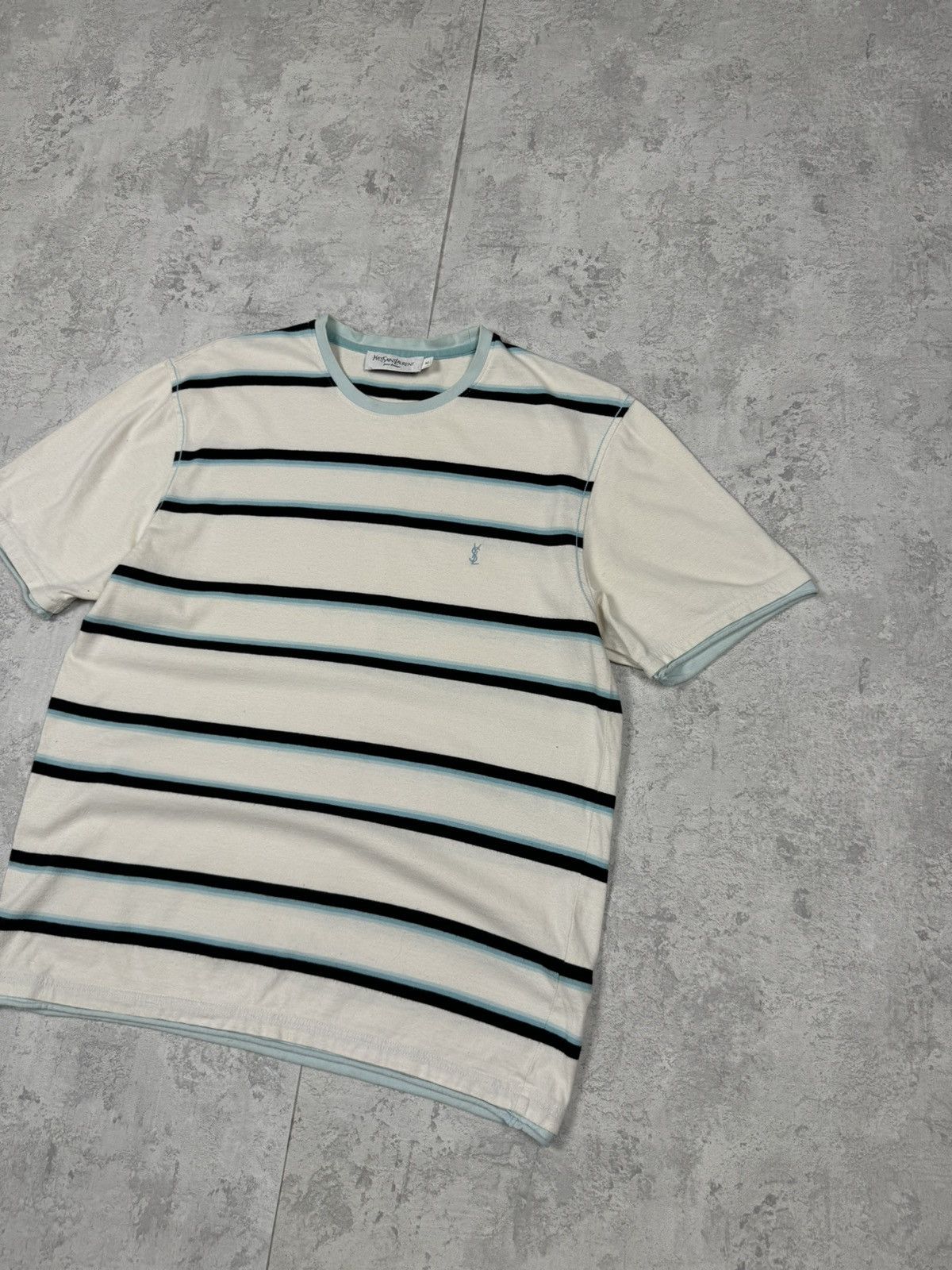 Yves Saint Laurent Vintage Yves Saint Laurent Striped T-Shirt Size M Size US M / EU 48-50 / 2 - 3 Thumbnail