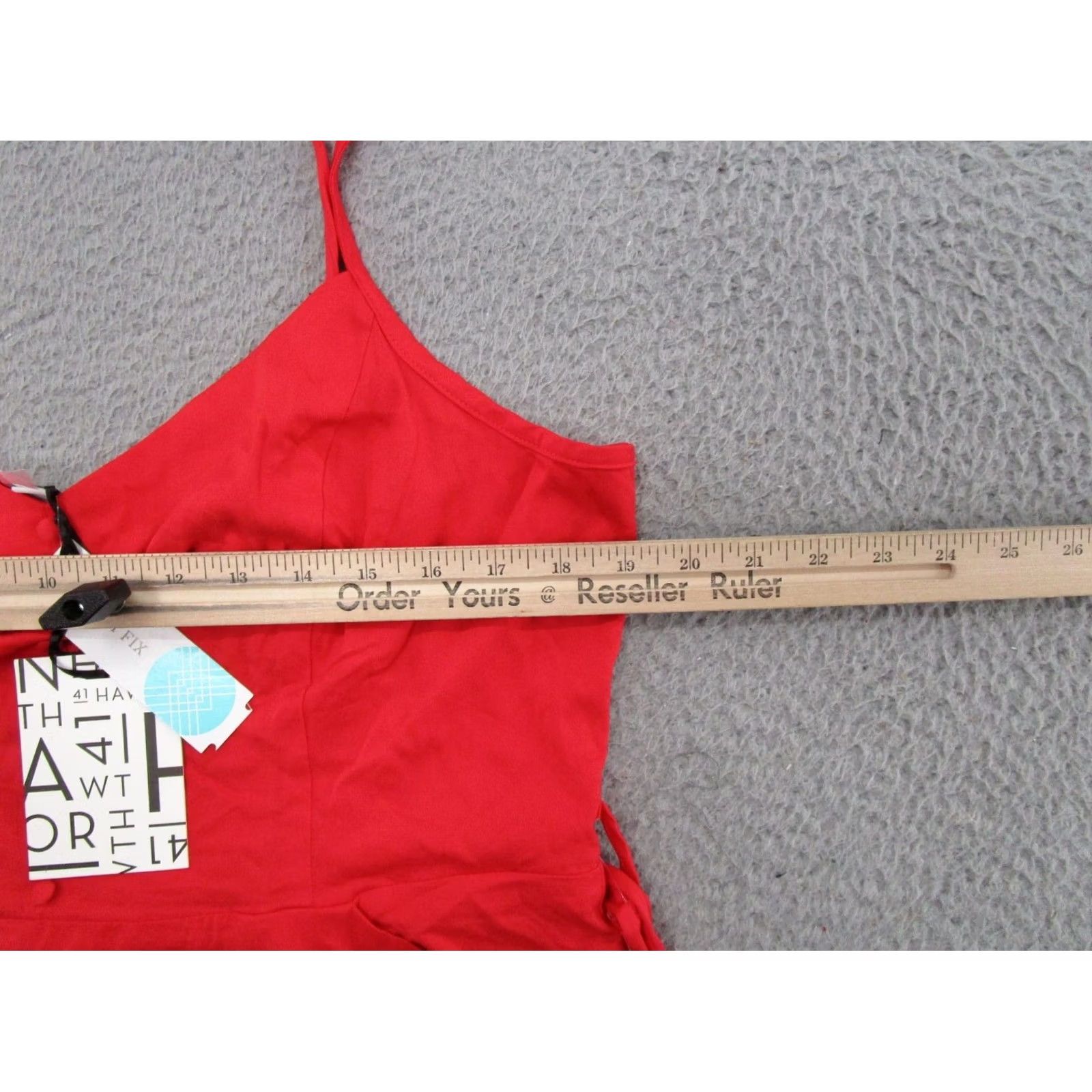 Vintage Stitch Fix 41 Hawthorn Beatriz Midi Sleeveless Red Stretch Dress 2XL New Size XXL / US 16-18 / IT 52-54 - 7 Thumbnail