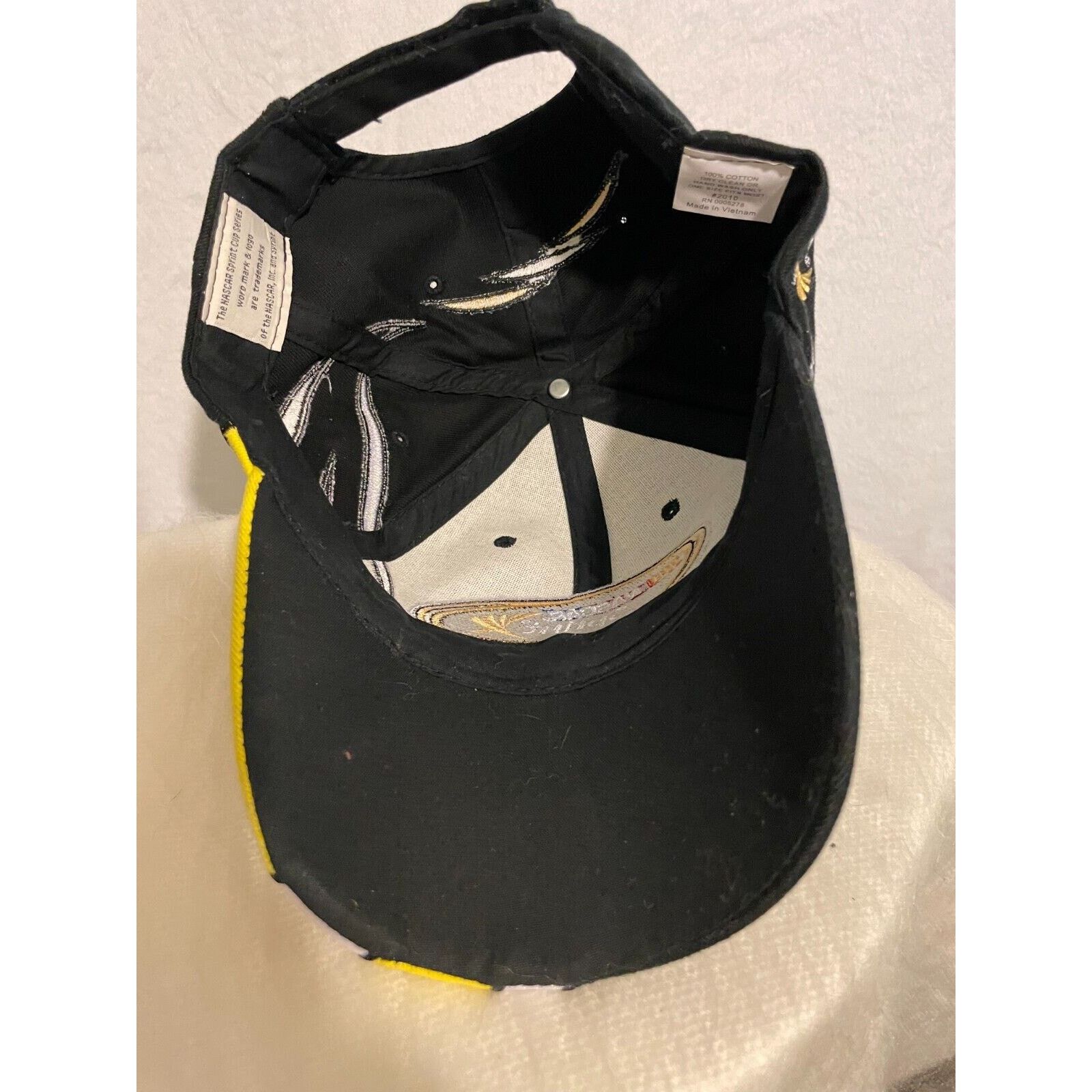 NASCAR NASCAR Sprint Cup Series Black Yellow Strapback Hat Size ONE SIZE - 8 Thumbnail