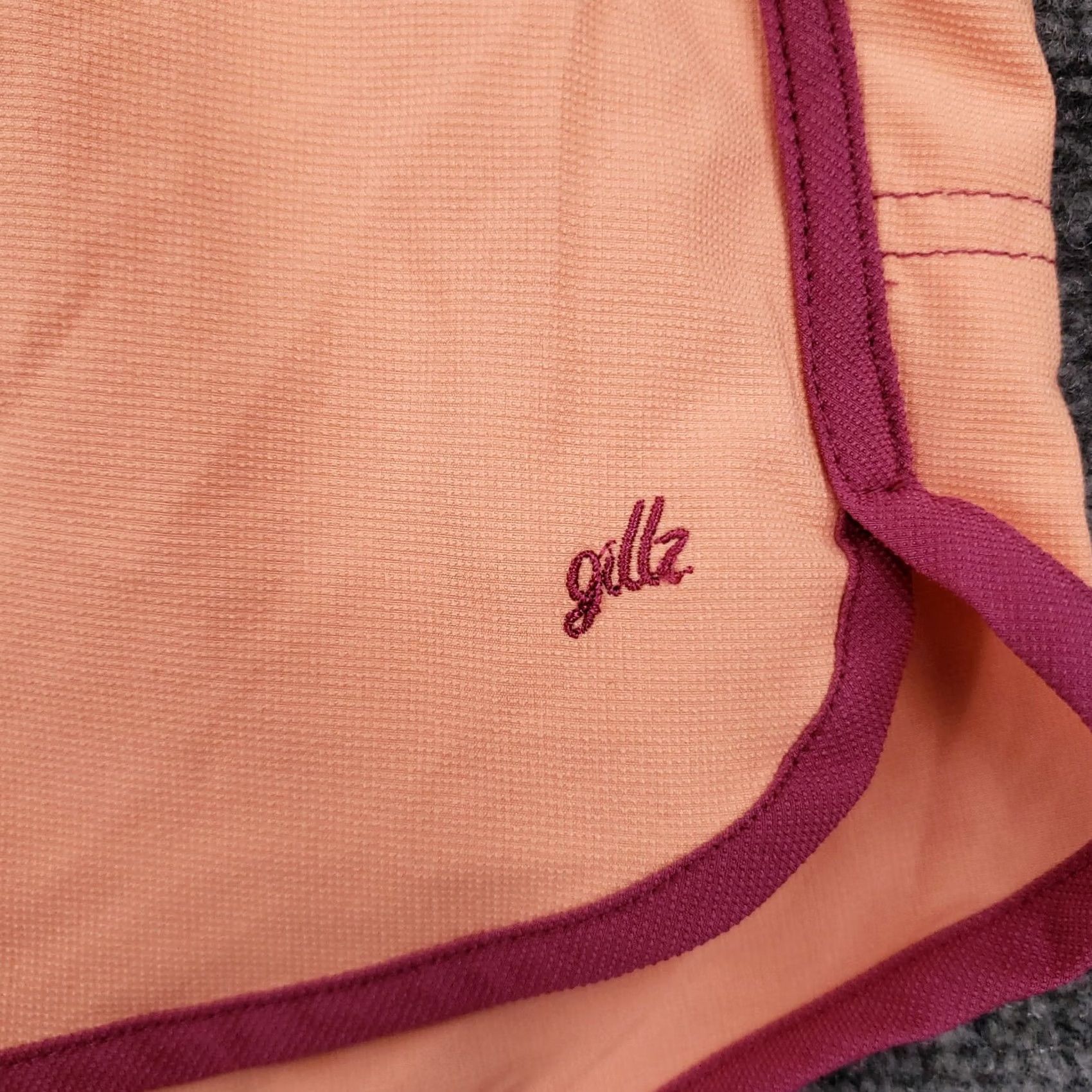 Vintage Gillz Shorts Womens L Large Orange Elastic Mid Rise Pull On Athletic Active Gym Size 36" / US 14 / IT 50 - 5 Thumbnail