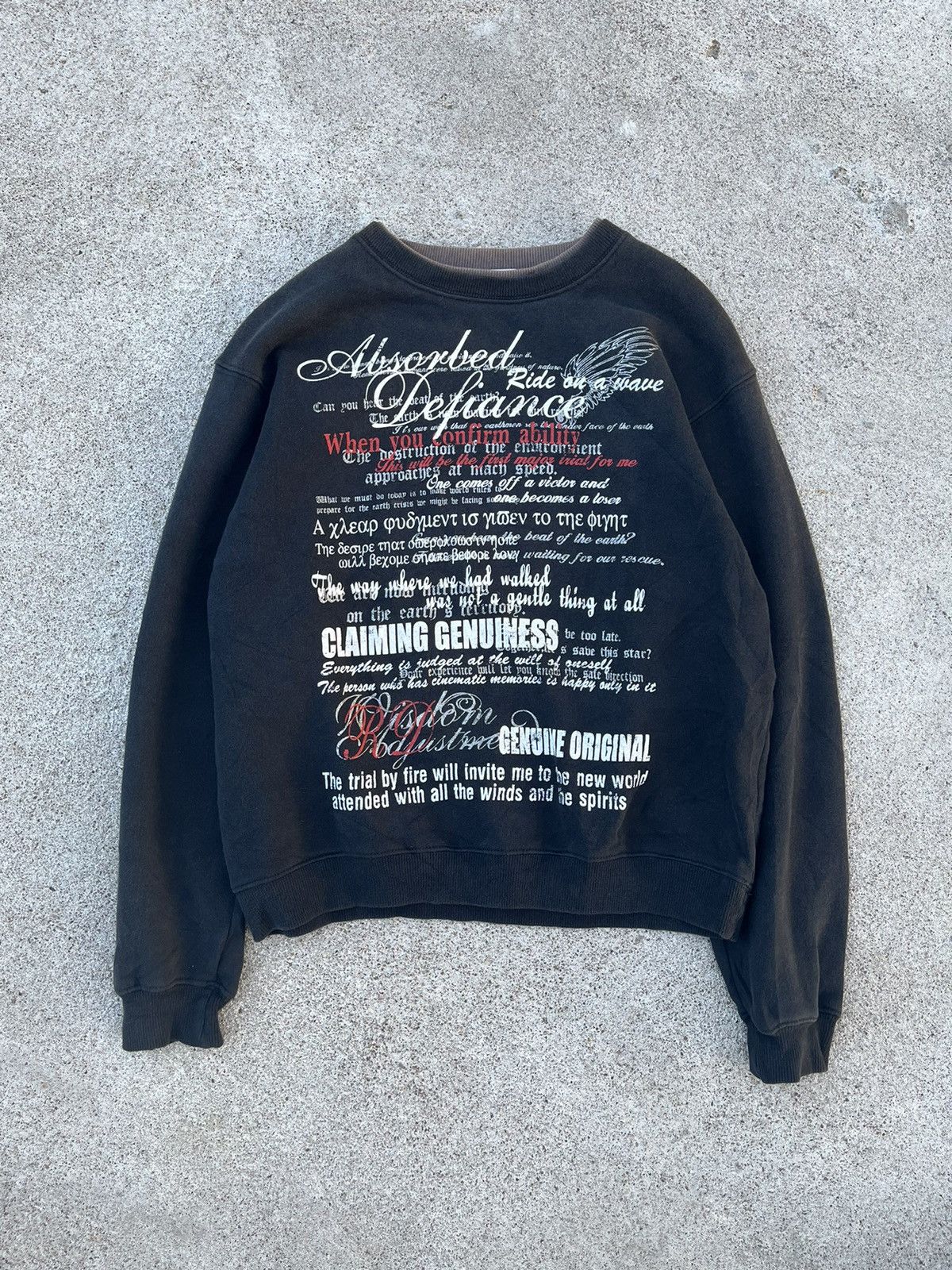 If Six Was Nine Sirmione-Japanese Poem Sweatshirts Seditionaries Punk Style Size US S / EU 44-46 / 1 - 1 Thumbnail