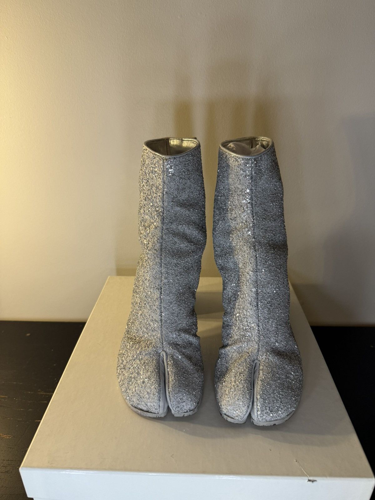 Maison Margiela Maison Margiela Tabi Glitter Sock Boots Size US 6 / IT 36 - 1 Thumbnail