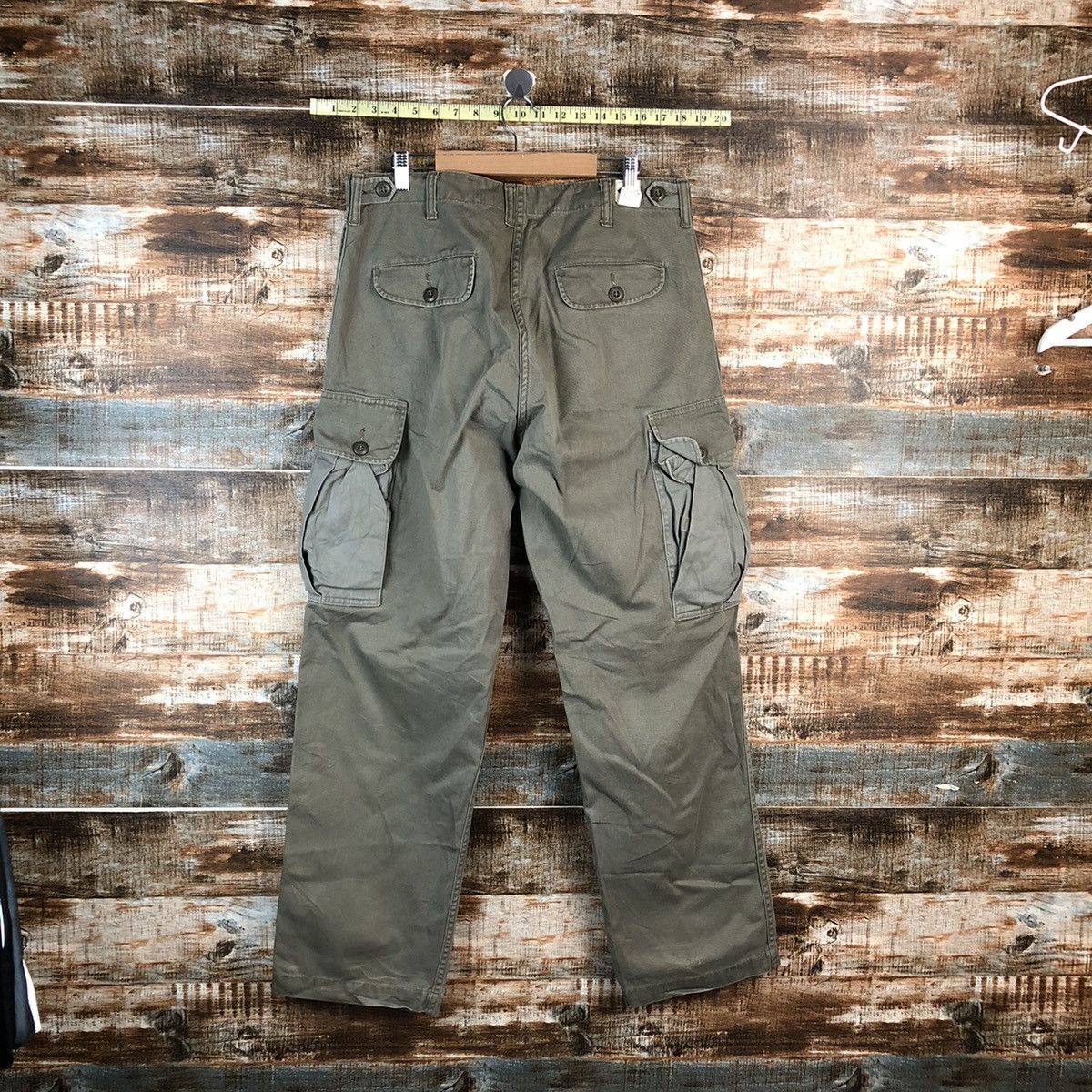 Post Overalls D Post Oalls Green Cargo Multipocket Pants #A2560 Size US 34 / EU 50 - 15 Thumbnail